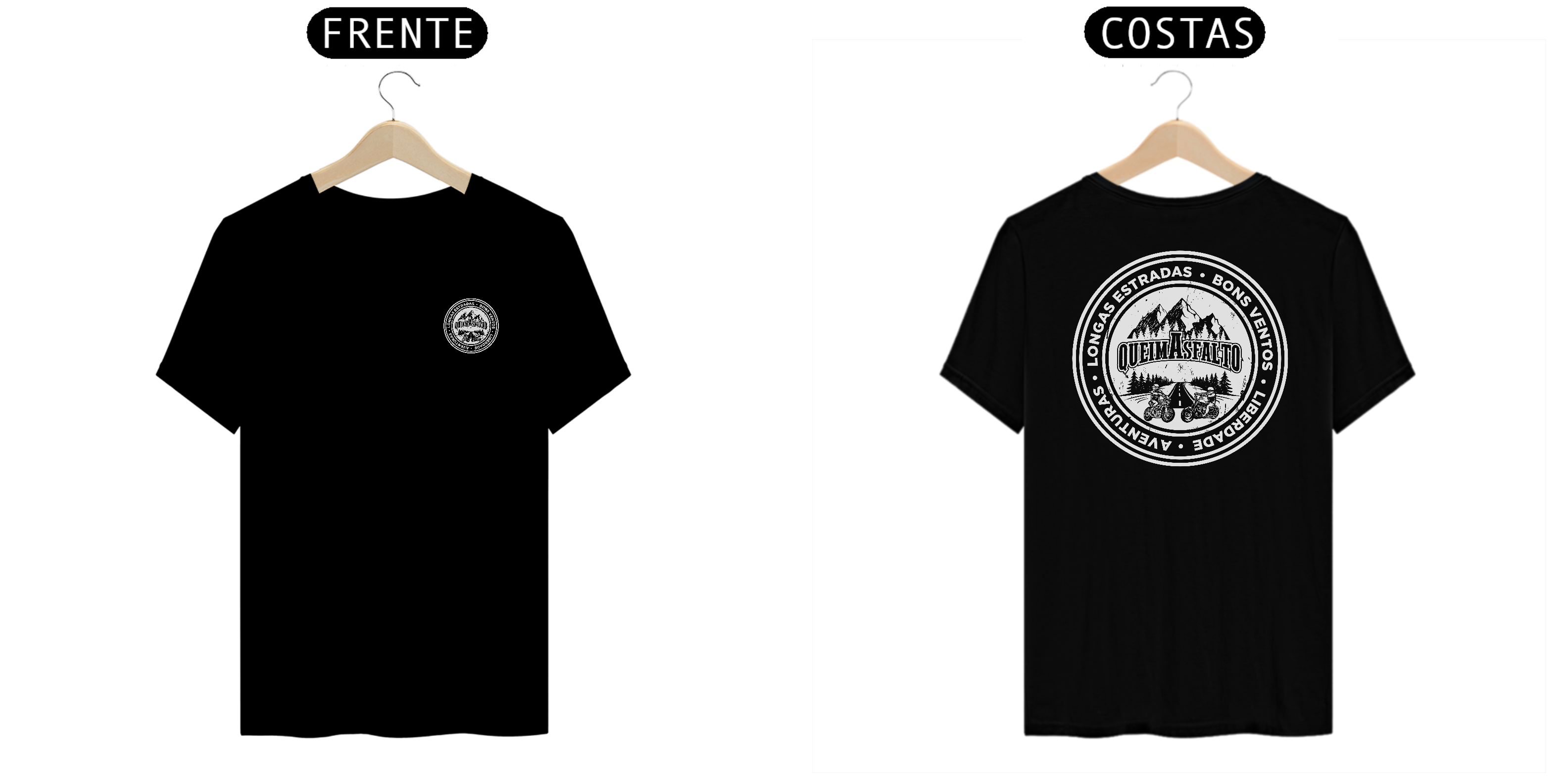 CAMISETA MASCULINA QA AVENTURAS & LIBERDADE - TSHIRT PIMA