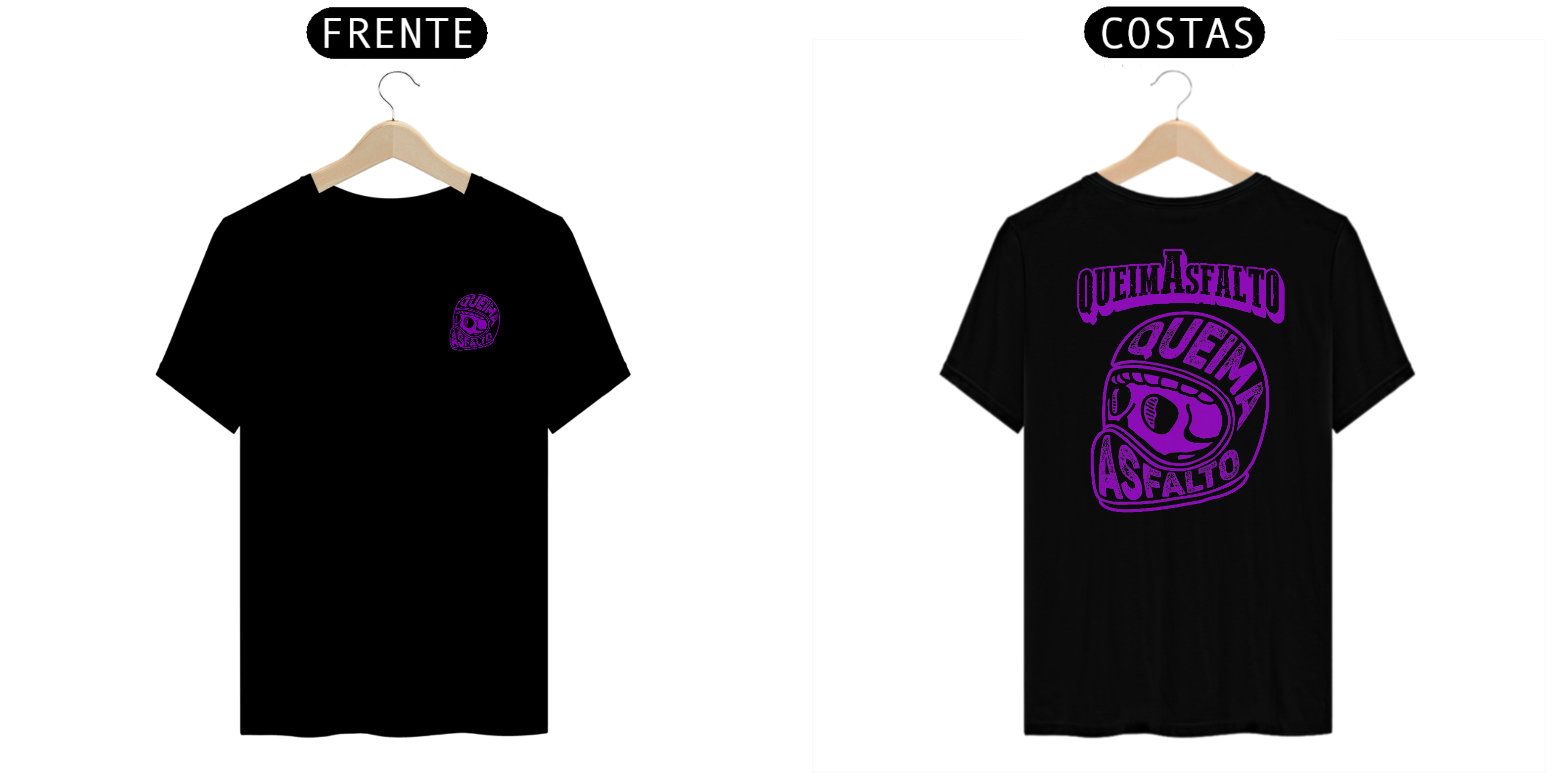 CAMISETA MASCULINA QA - CAPACETE COSTA - TSHIRT PIMA