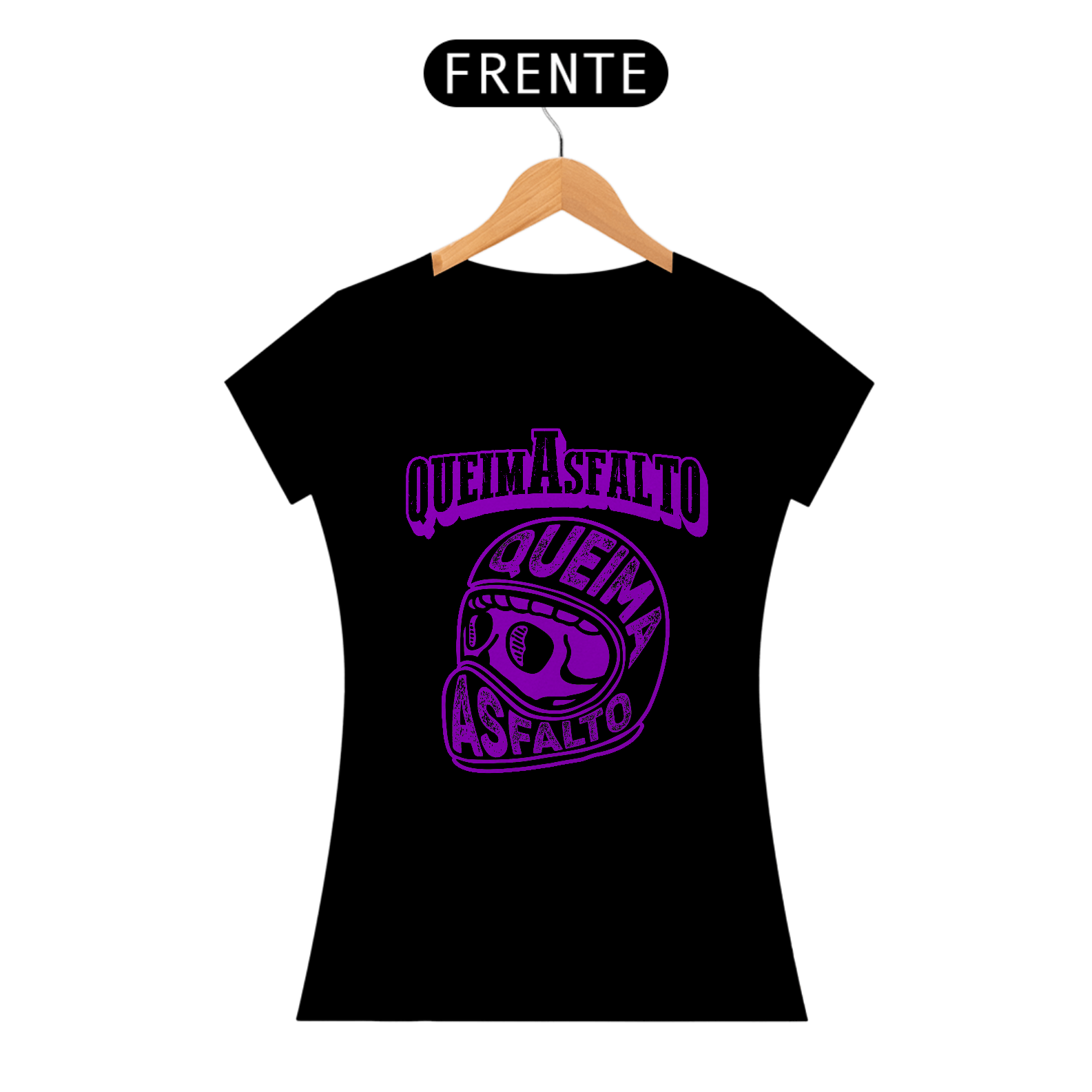 CAMISETA FEMININA QA -  CAPACETE - TSHIRT PIMA
