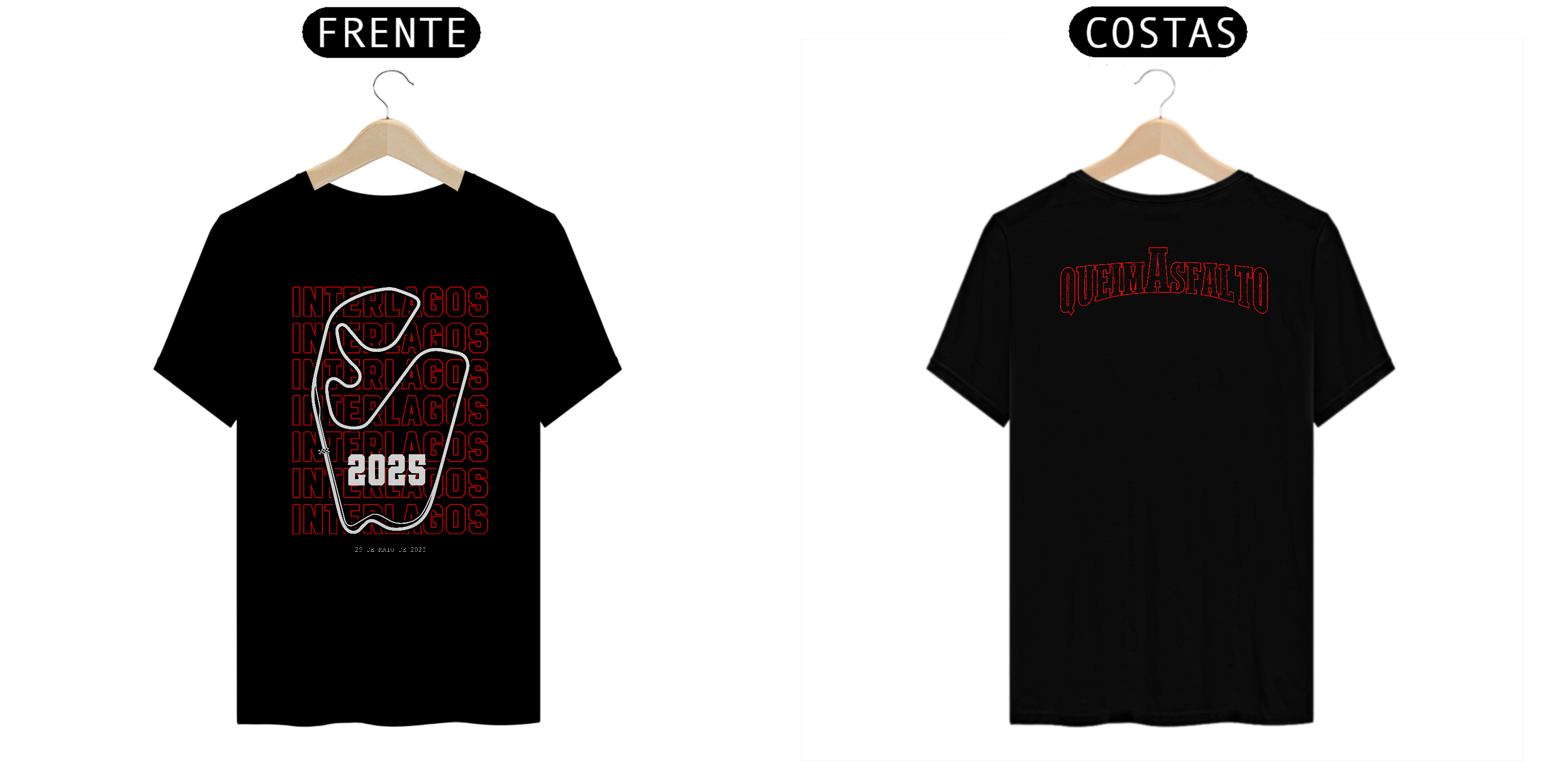 CAMISETA MASCULINA QA - INTERLAGOS - TSHIRT PIMA