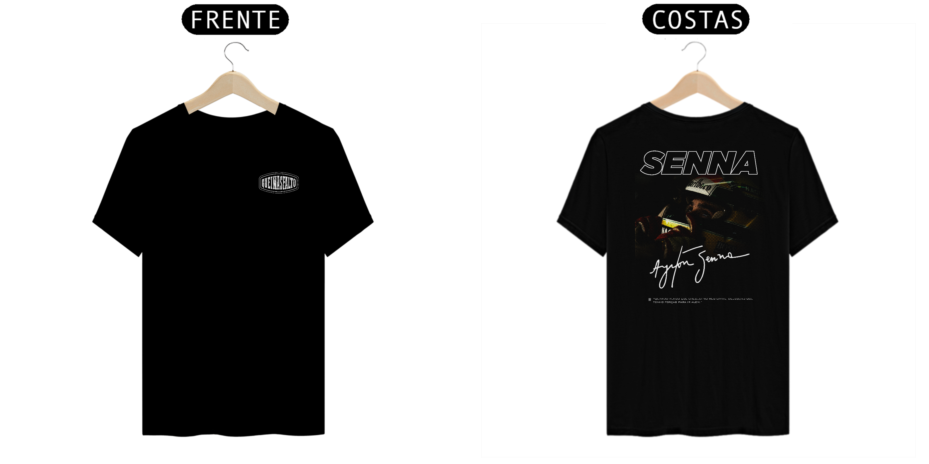 CAMISETA MASCULINA QA SENNA - T-SHIT PIMA