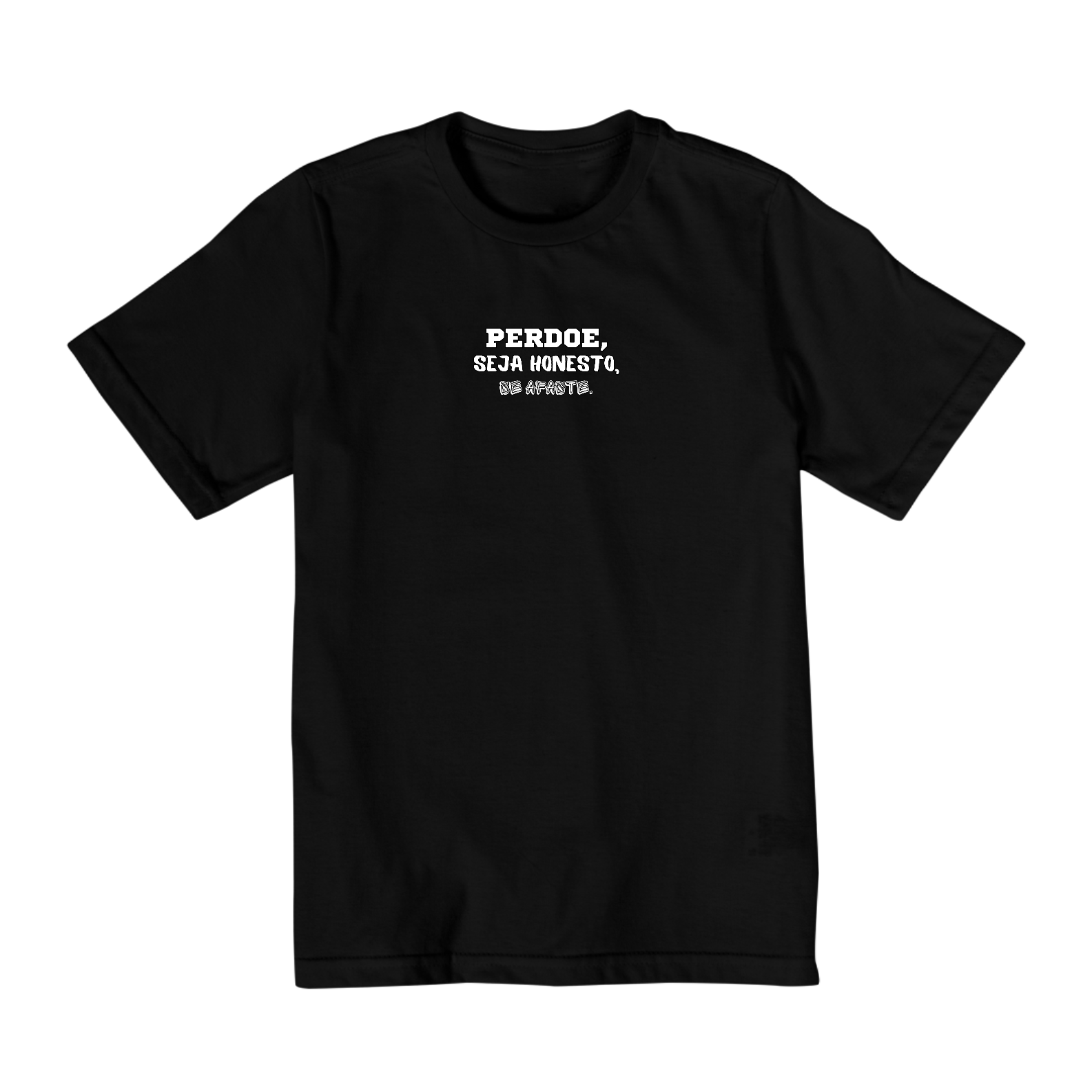 Camiseta seja honesto coleção voador sessão infantil 