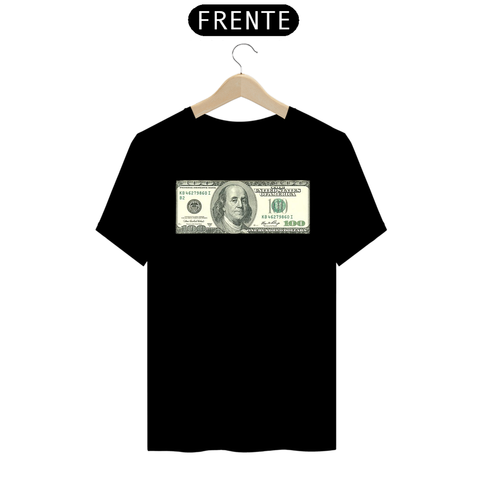 camiseta dinheiro