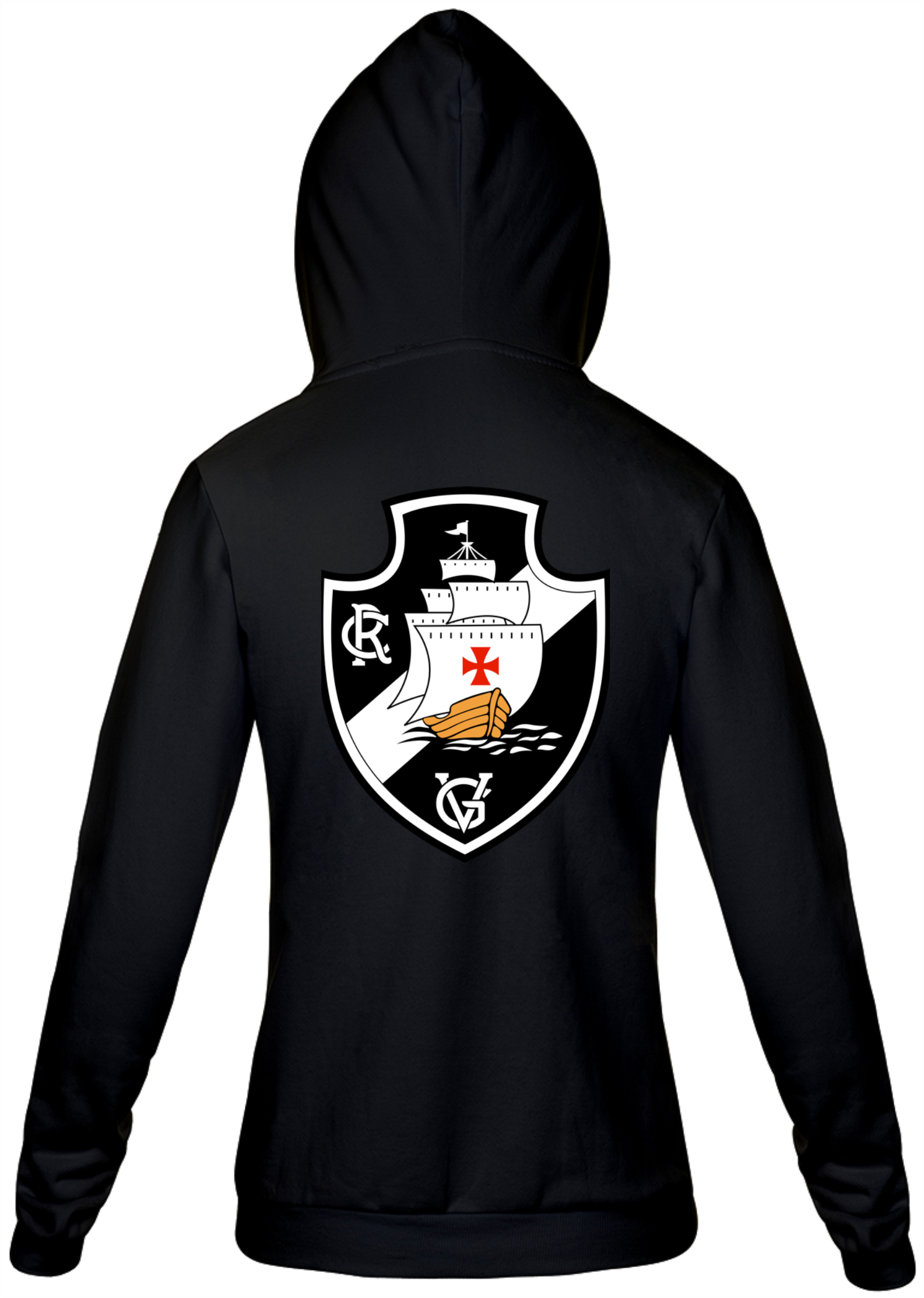 Nome do produto  Moletom com zíper Time de futebol Vasco