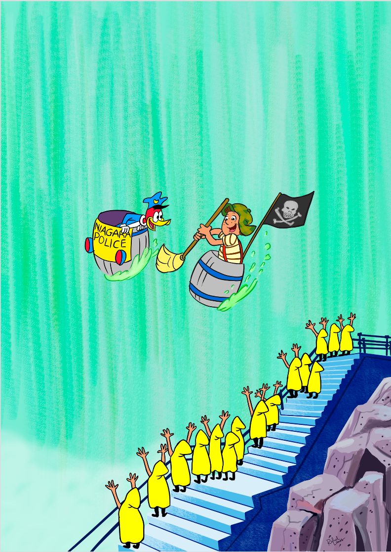 Chaves e Pica-Pau nas Cataratas Pôster