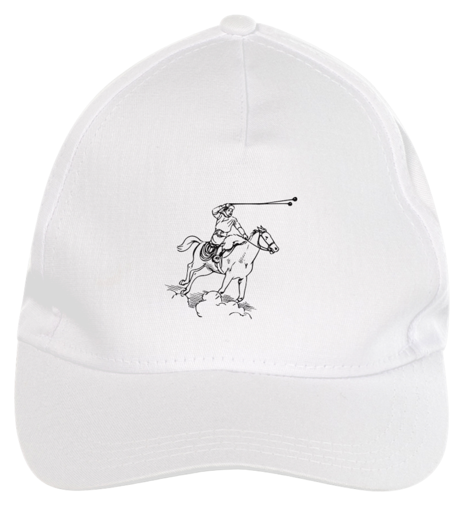 BONÉ BRANCO ABA CURVADA RODEIO 