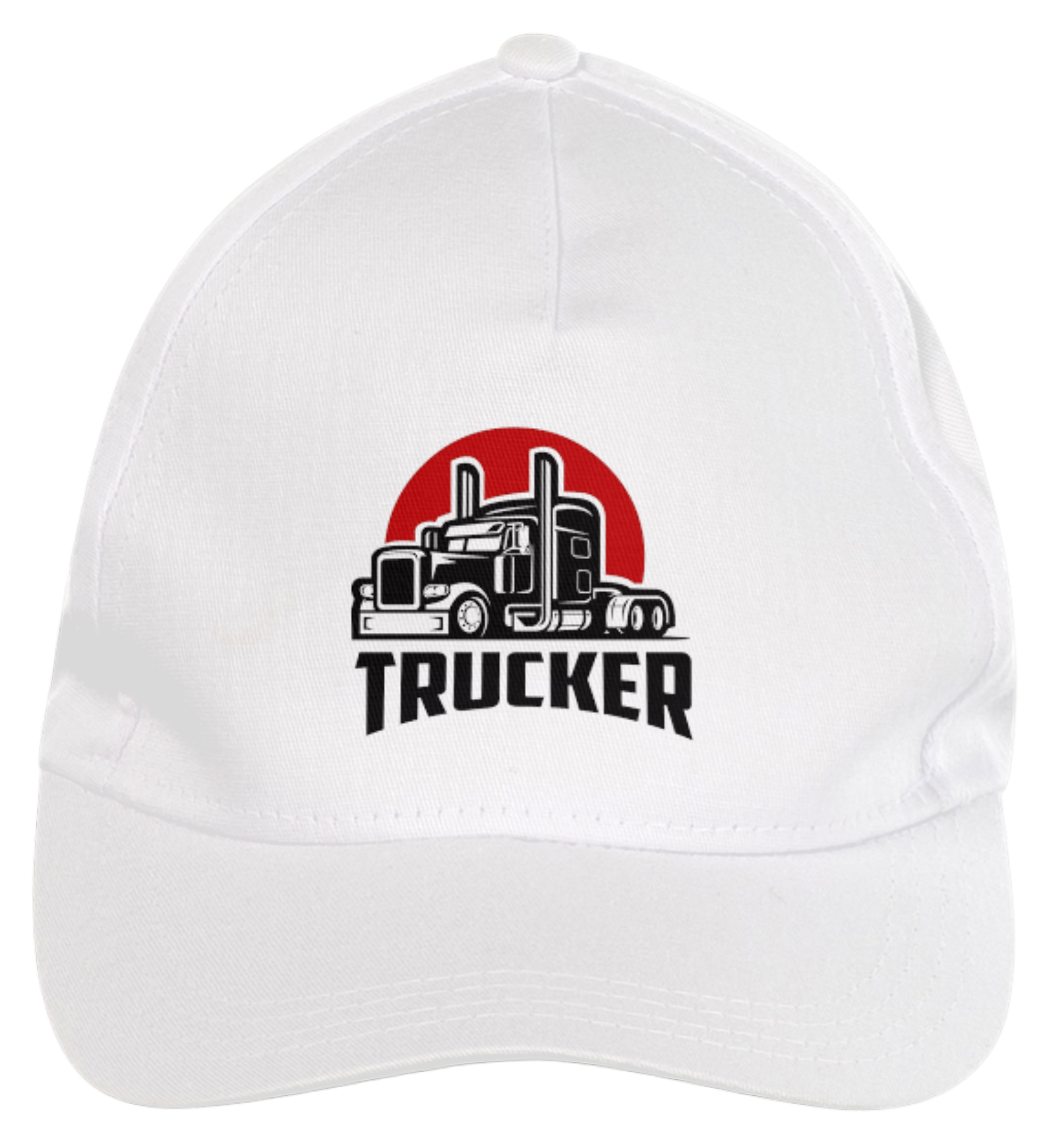 BONÉ BRANCO ABA CURVADA TRUCKER