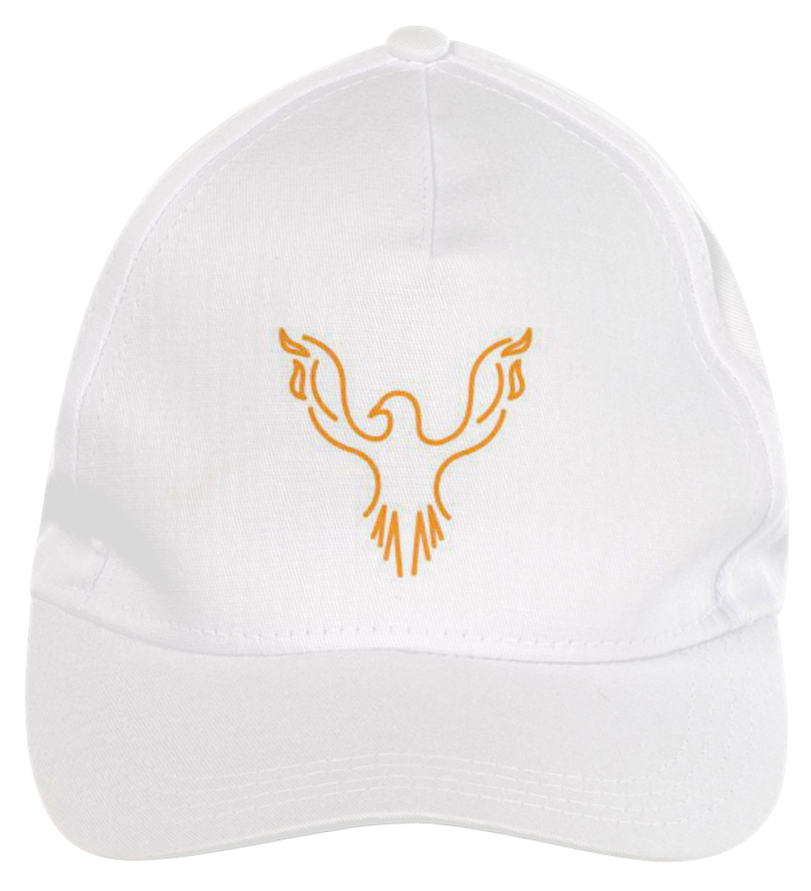 BONÉ BRANCO ABA CURVADA PÁSSARO DE FOGO