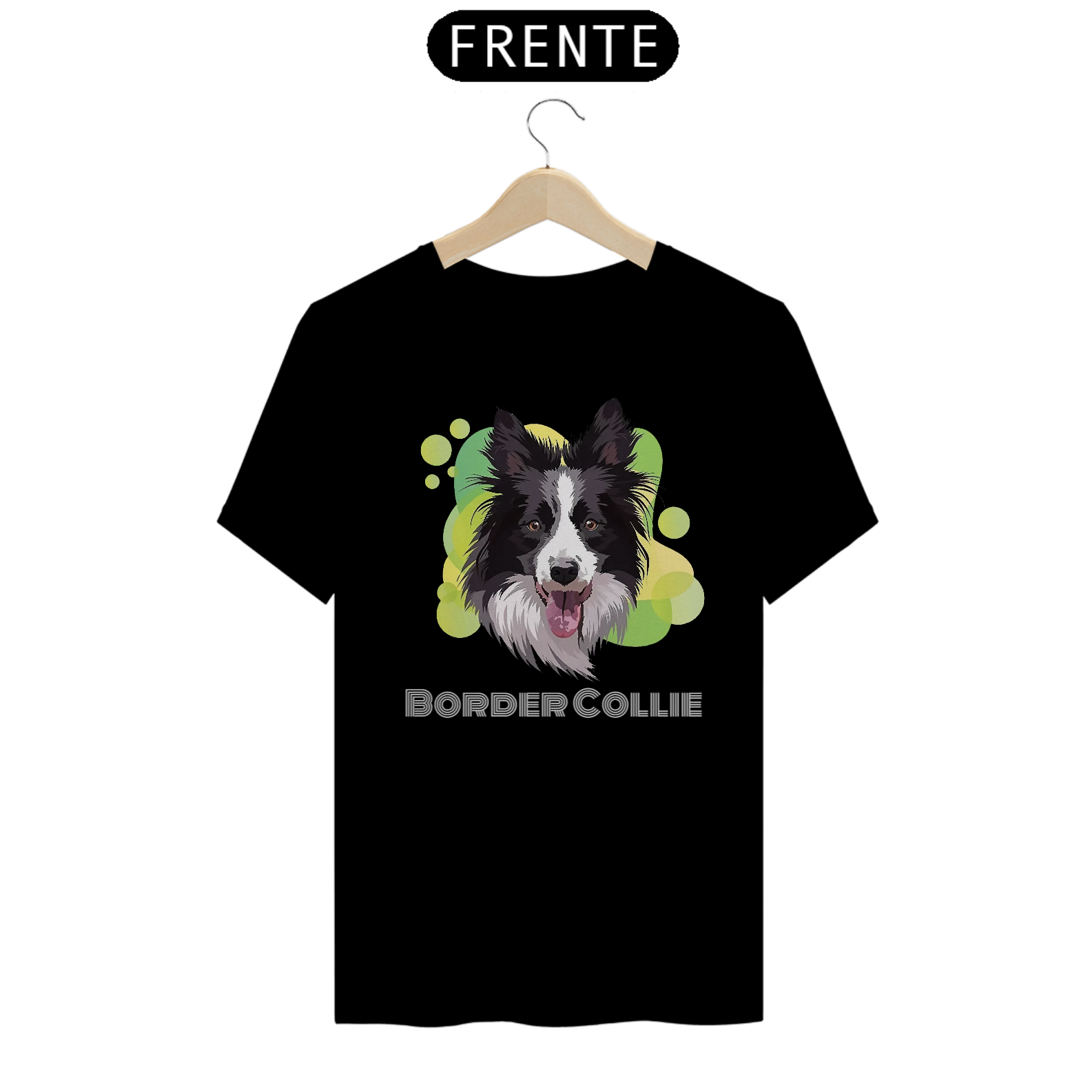 Camiseta Border Collie, pintura / T-shirt Border Collie 