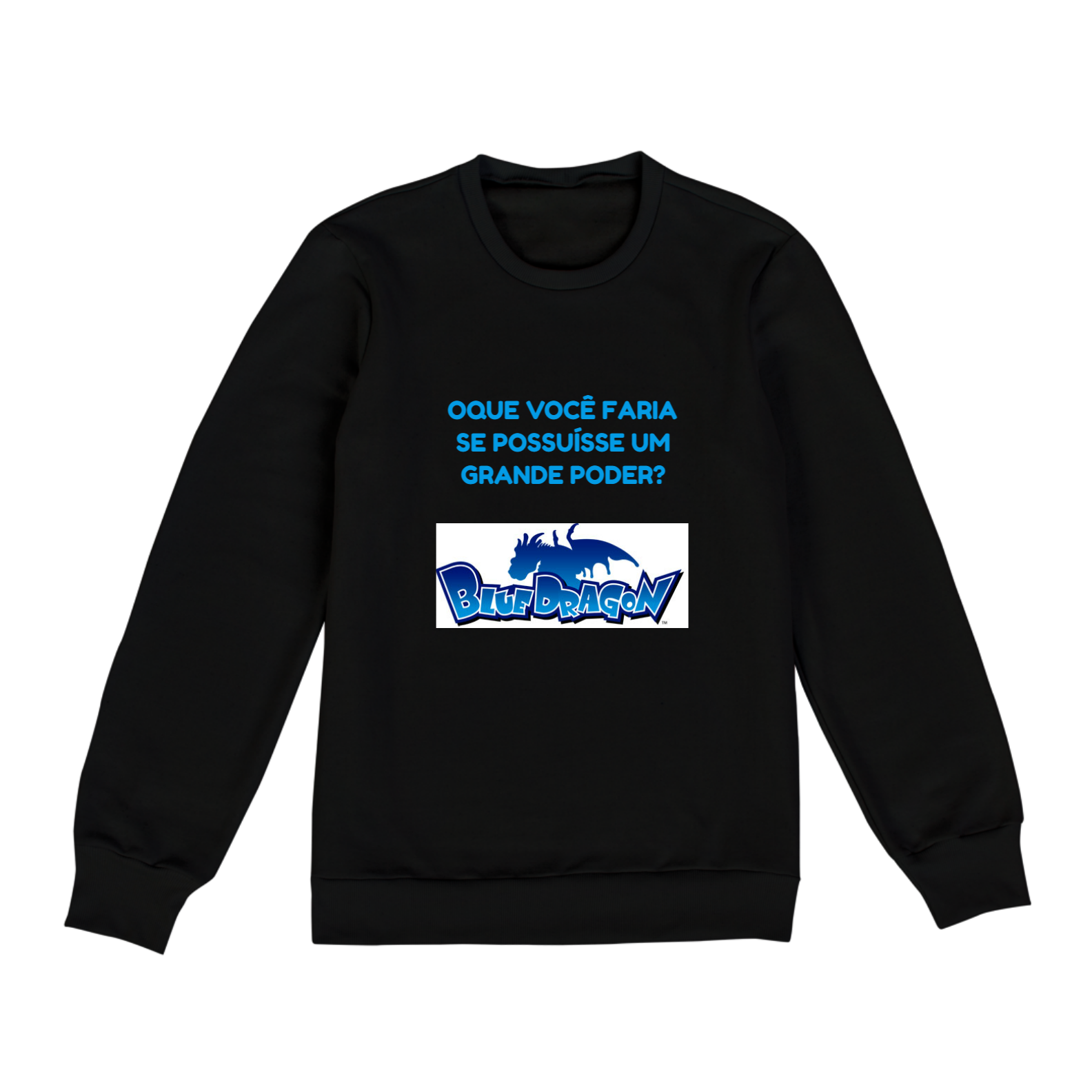 Nome do produto  Moletom unissex Blue Dragon