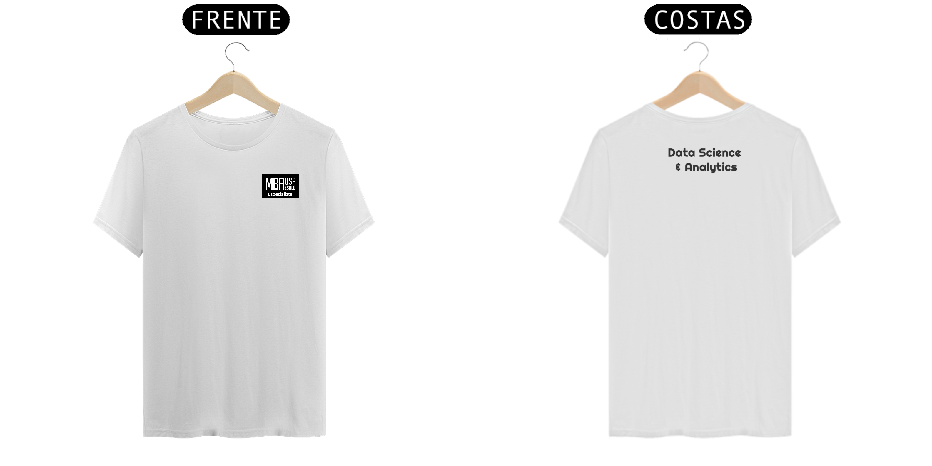 Camiseta T-SHIRT Prime MBA Data Science USP/Esalq logo preto