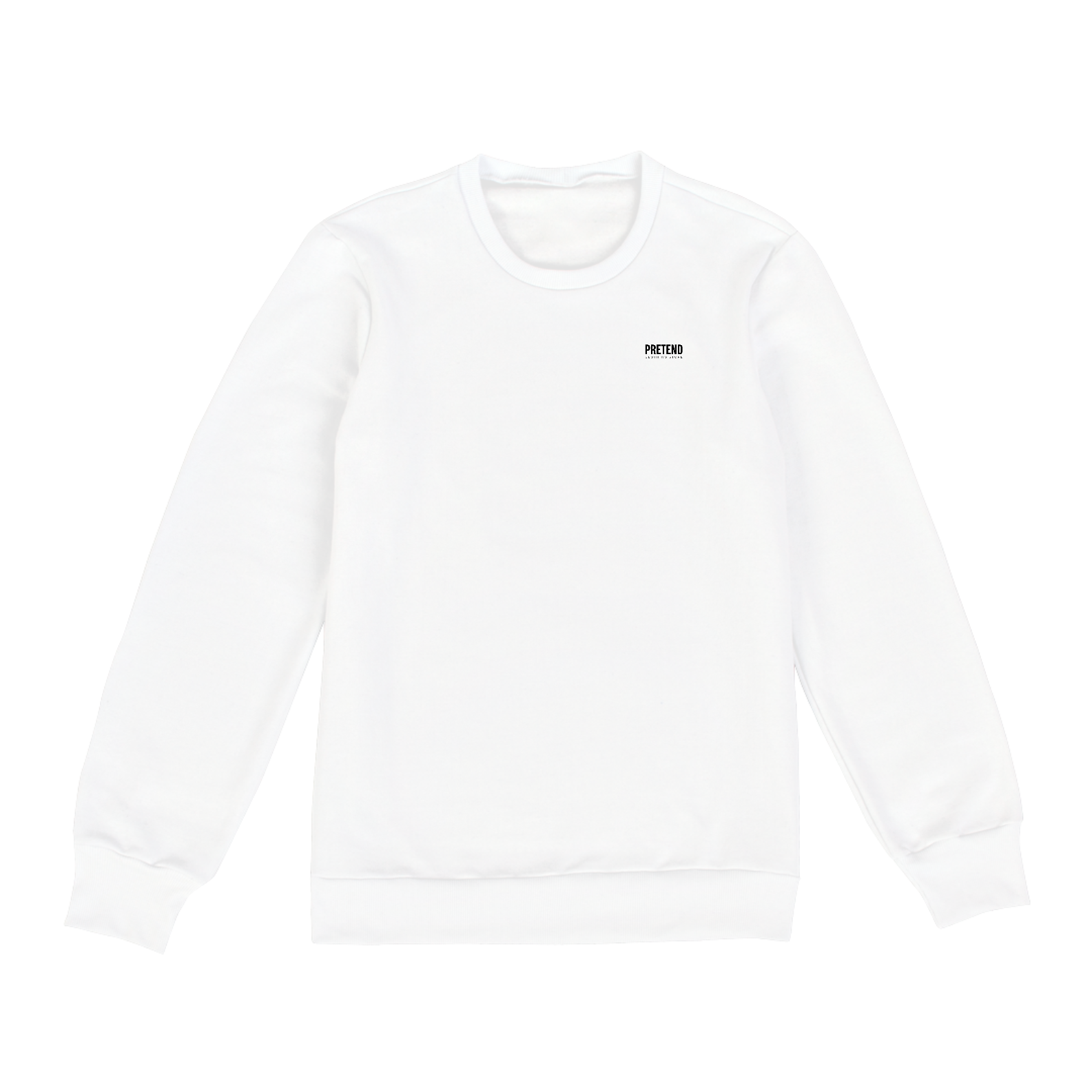 Moletom Fechado Básico Branco Pretend