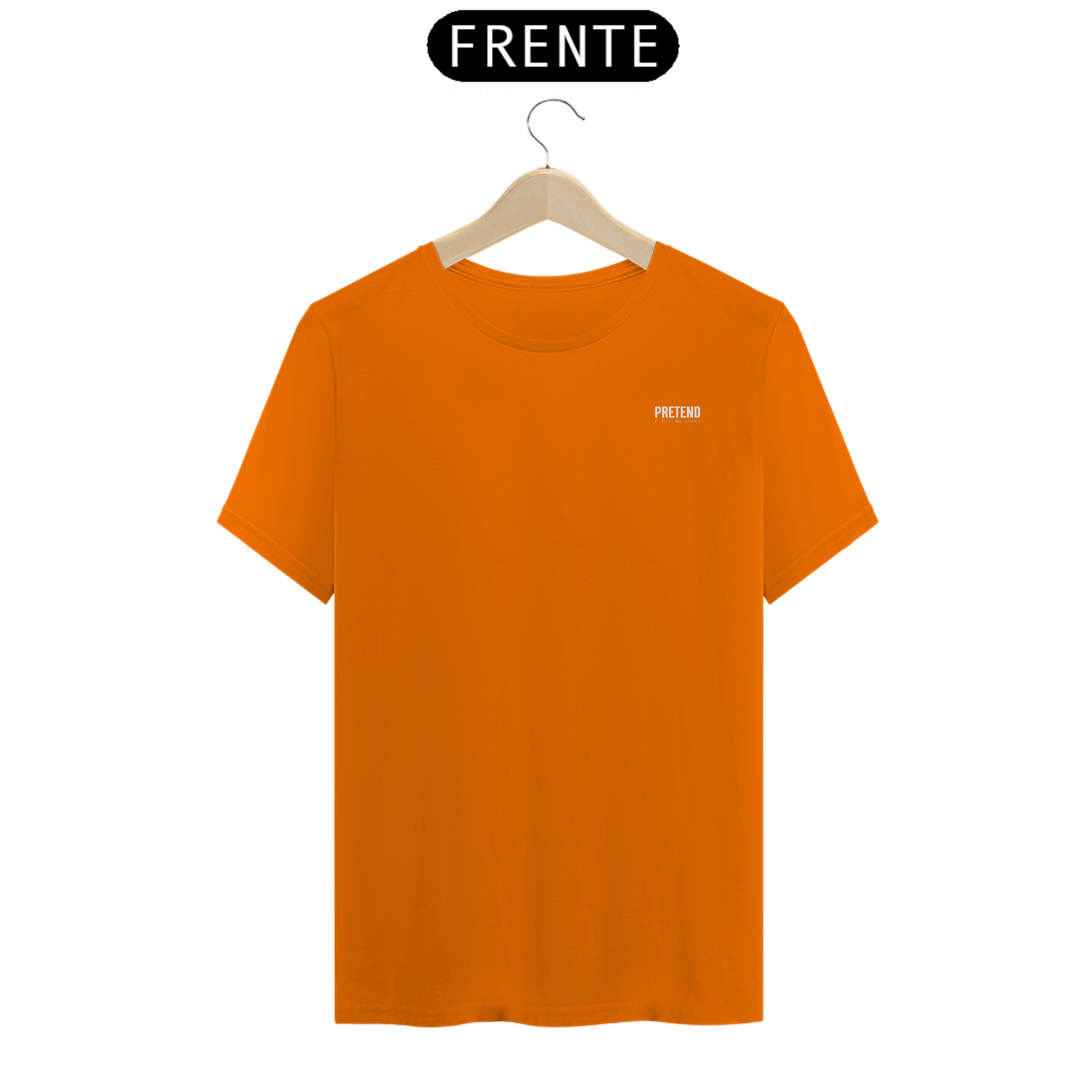 Camiseta Básica Laranja Masculina Pretend