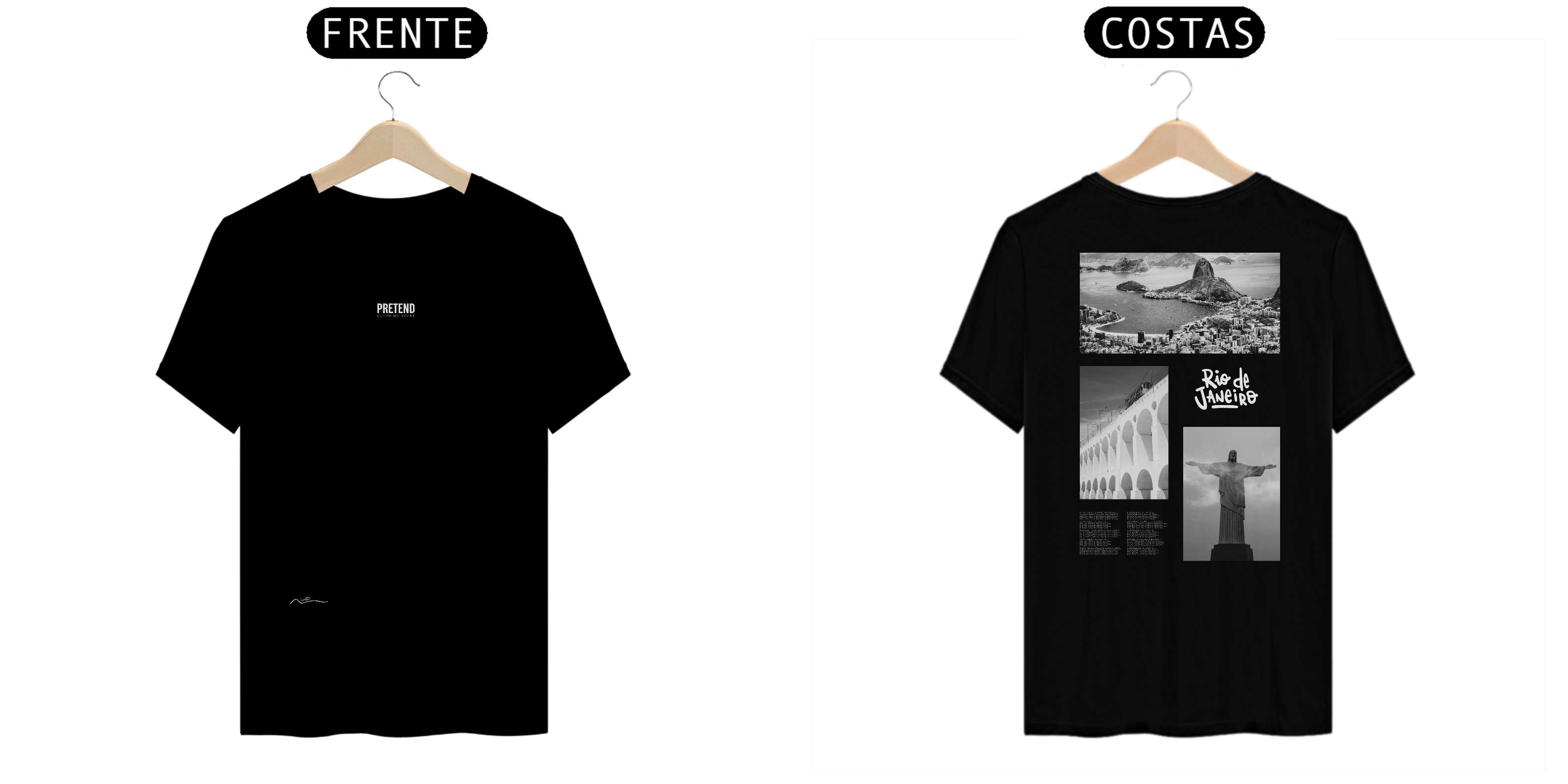 Camiseta Masculina StreetWear Pretend Rio de Janeiro