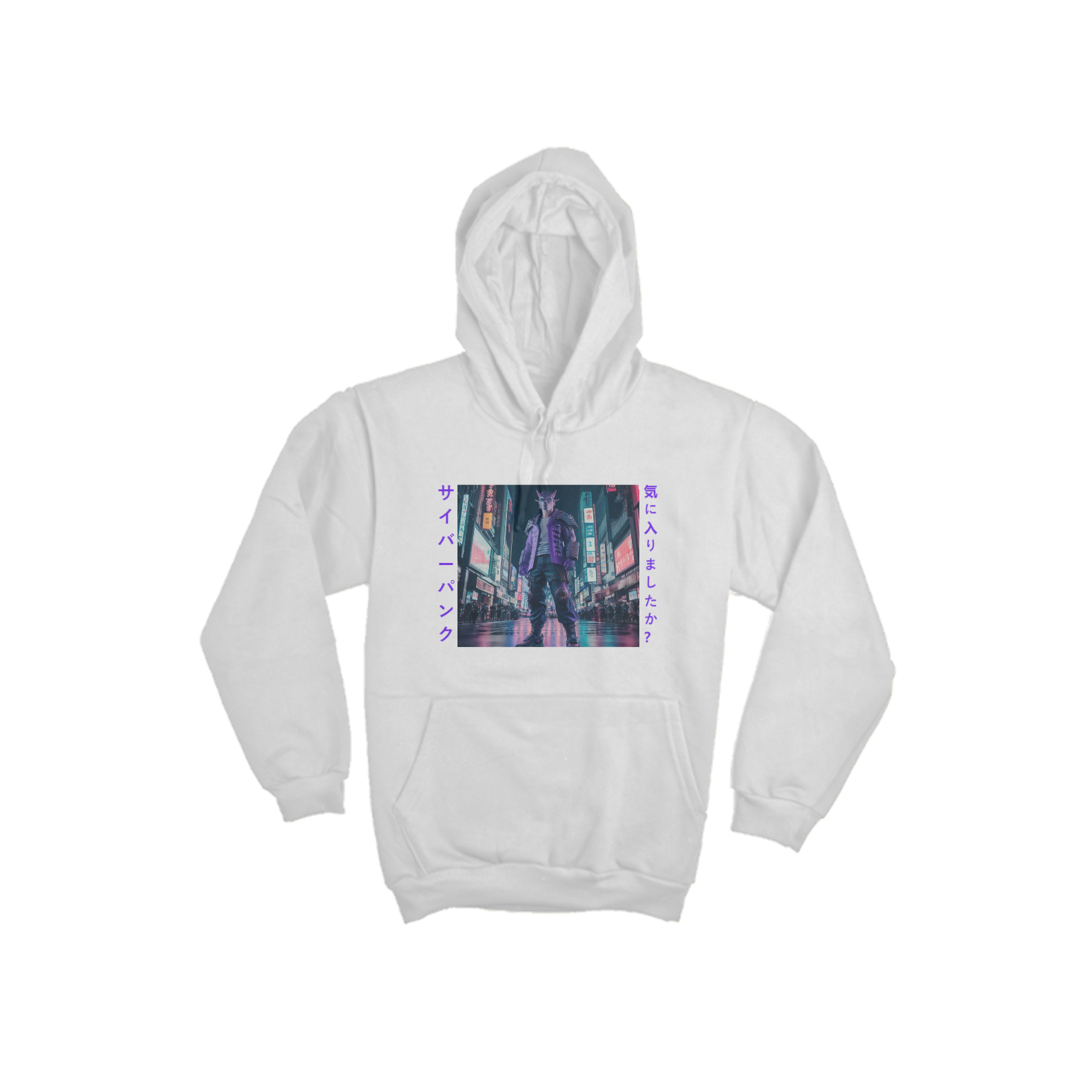 Nome do produto  Blusa Moletom De Frio Com Estampa Cyber Punk