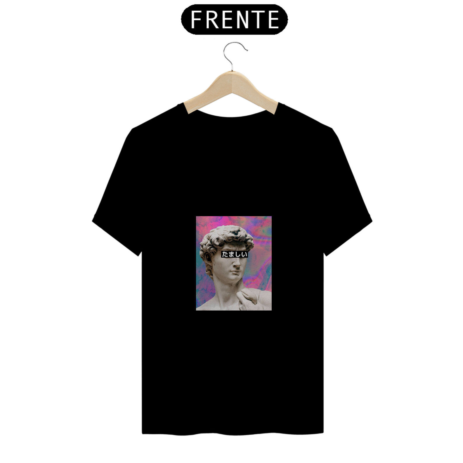 Nome do produto  T-Shirt Quality Estampa De Estatua Pop Art.