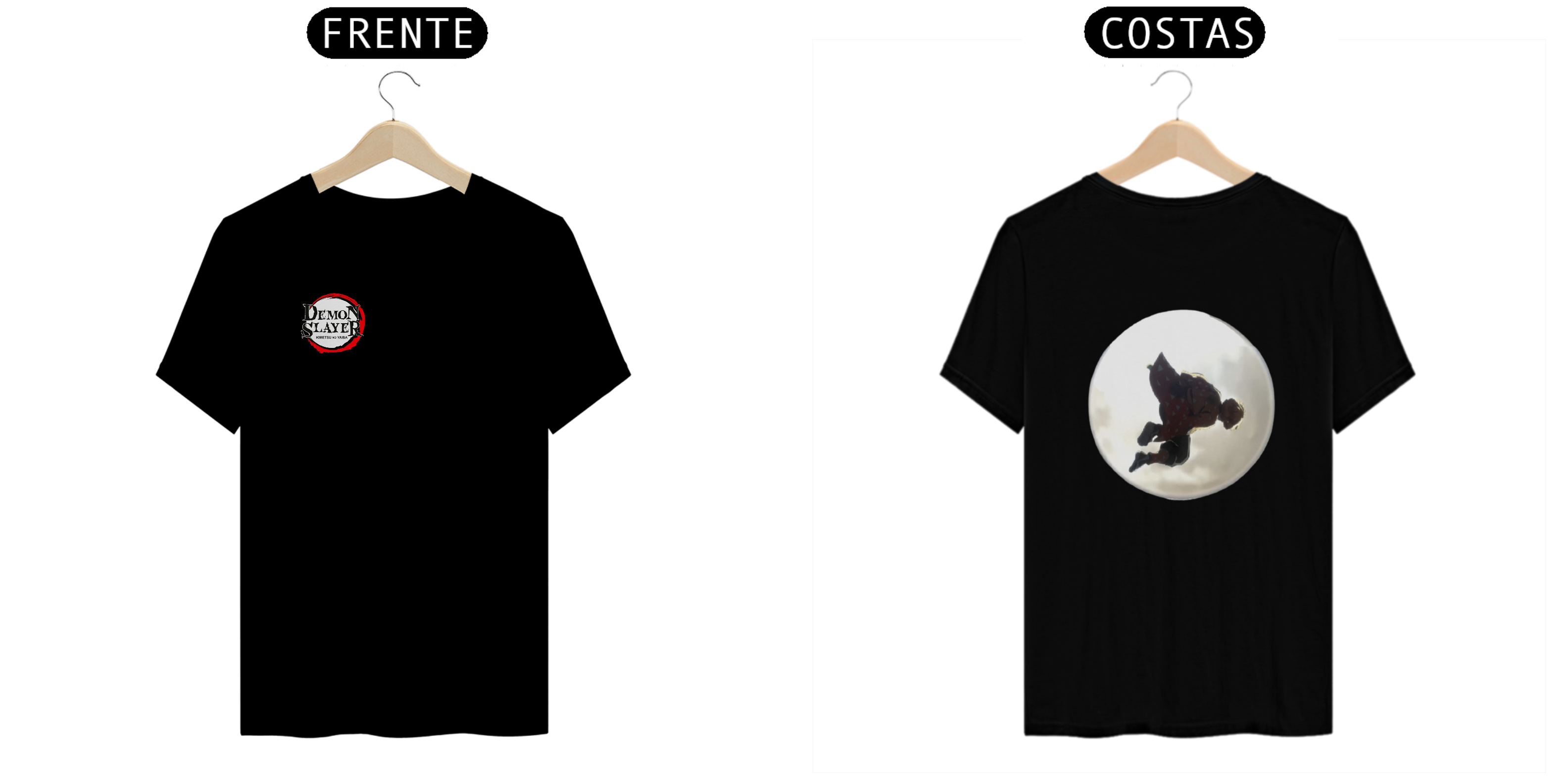 Nome do produto  Camiseta Estampada Com O Anime (Demon Slayer)