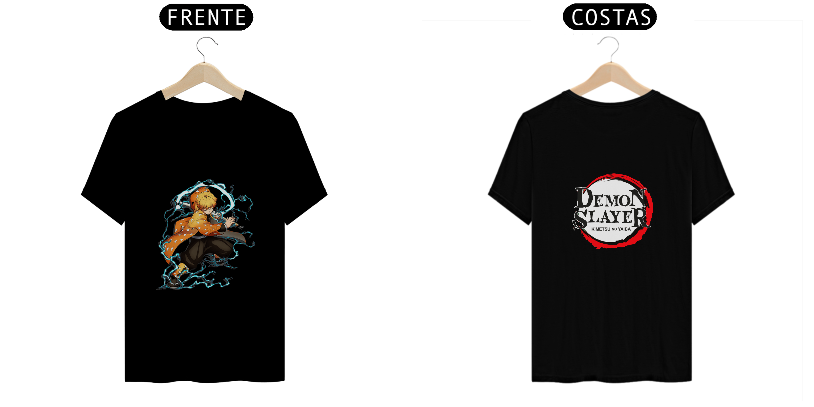 Nome do produto  Camiseta Estampada Com O Anime (Demon Slayer)..