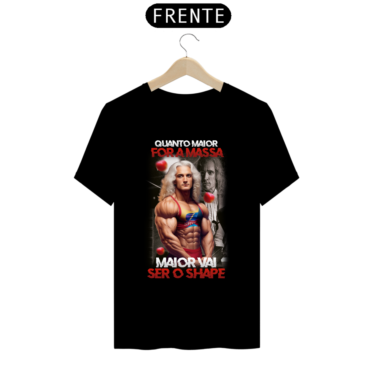 Nome do produto: Camiseta Isaac Newton Sheipado