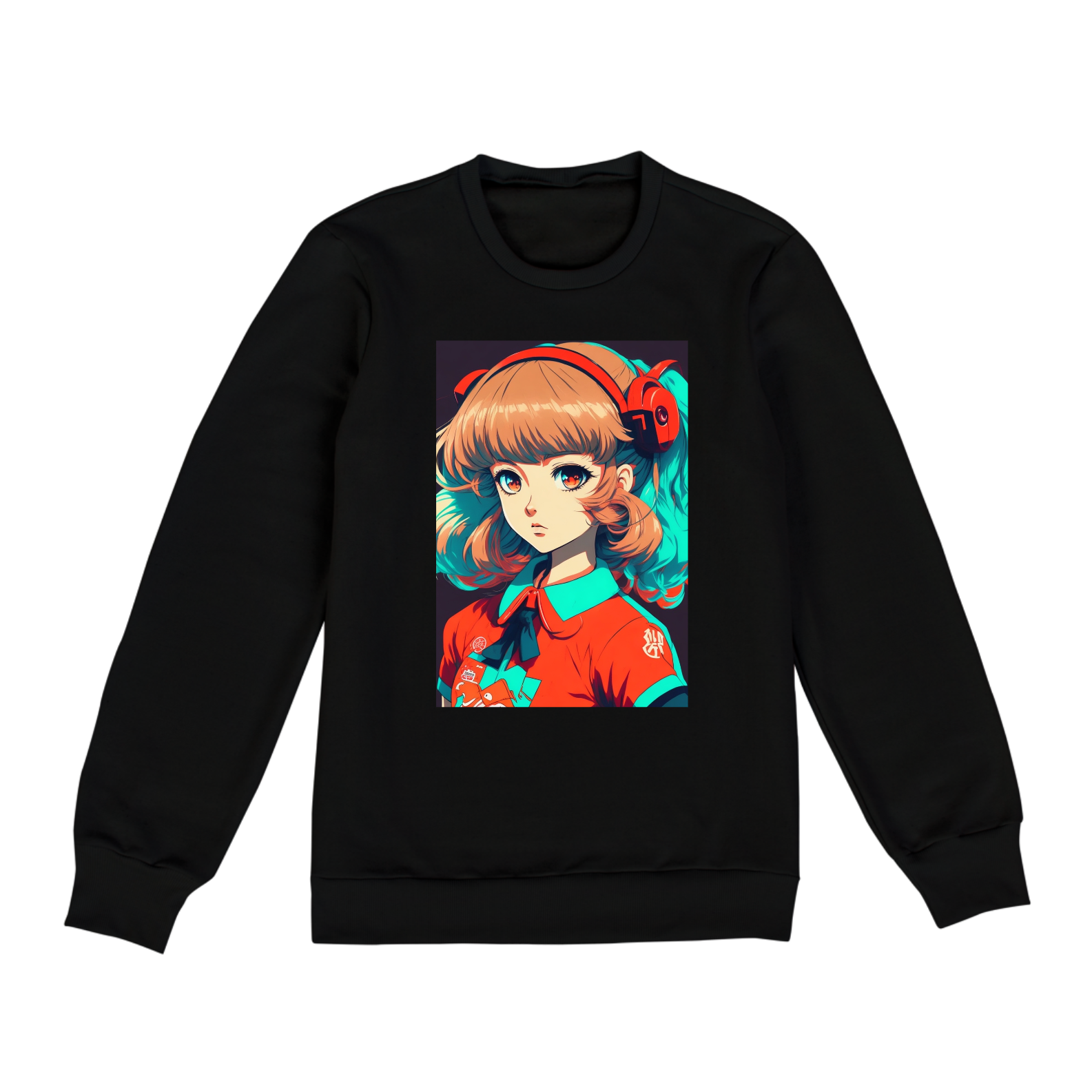 Moletom Manga Longa - Garota Retro kawaii