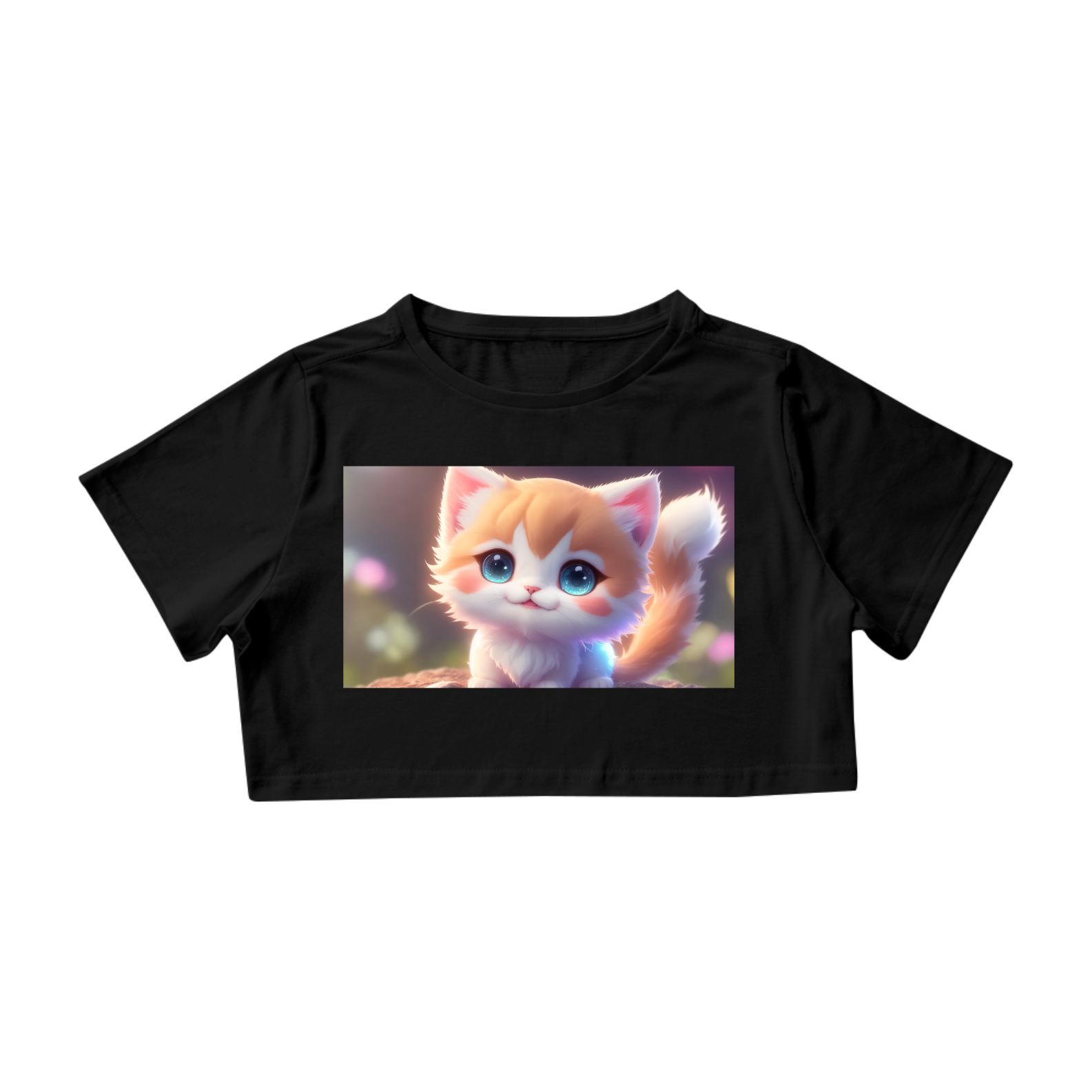 Cropped - Gatinho Kawaii 