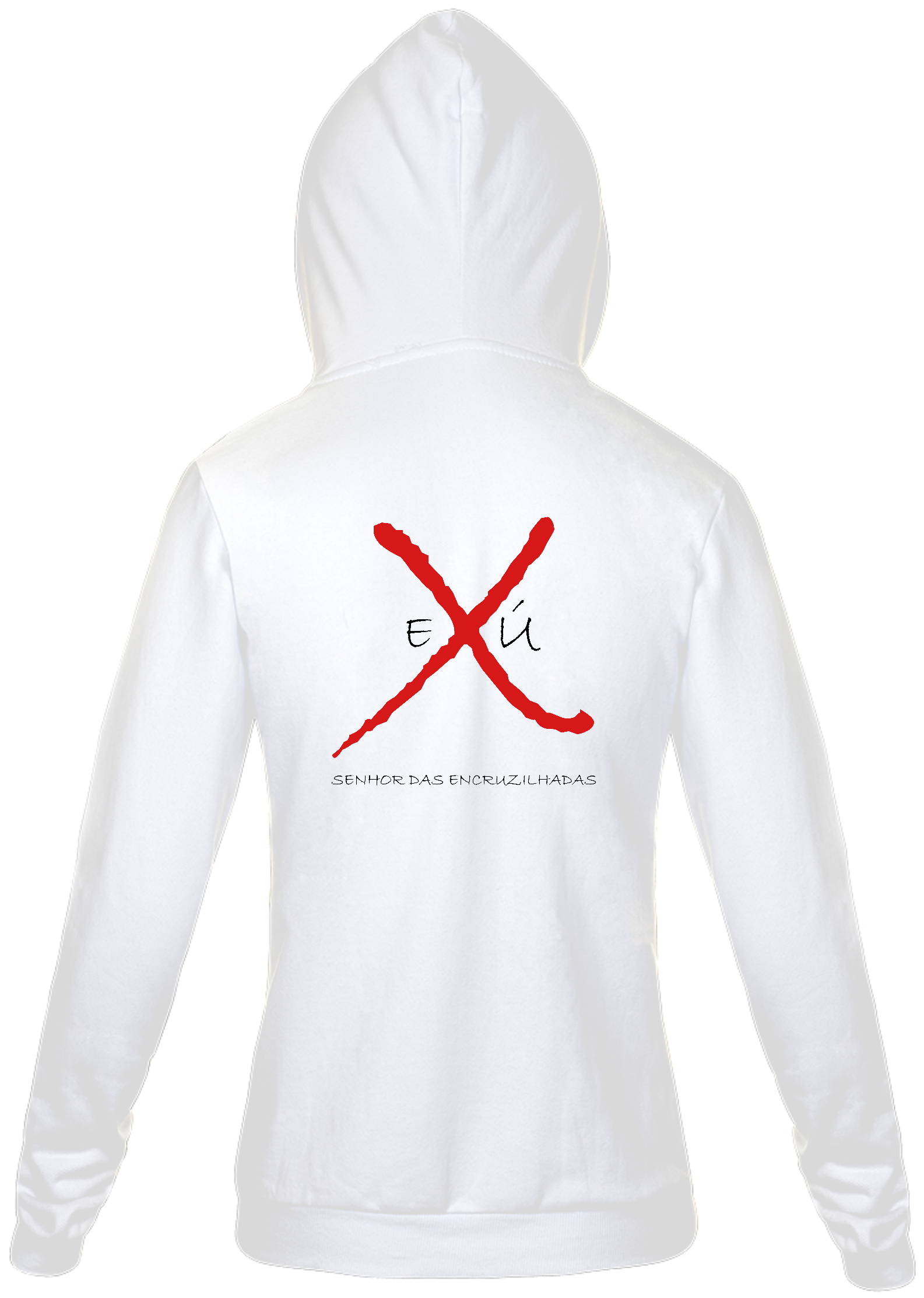 Moletom com ziper unissex - Coleção Laroyê Exú - Senhor das Encruzilhadas