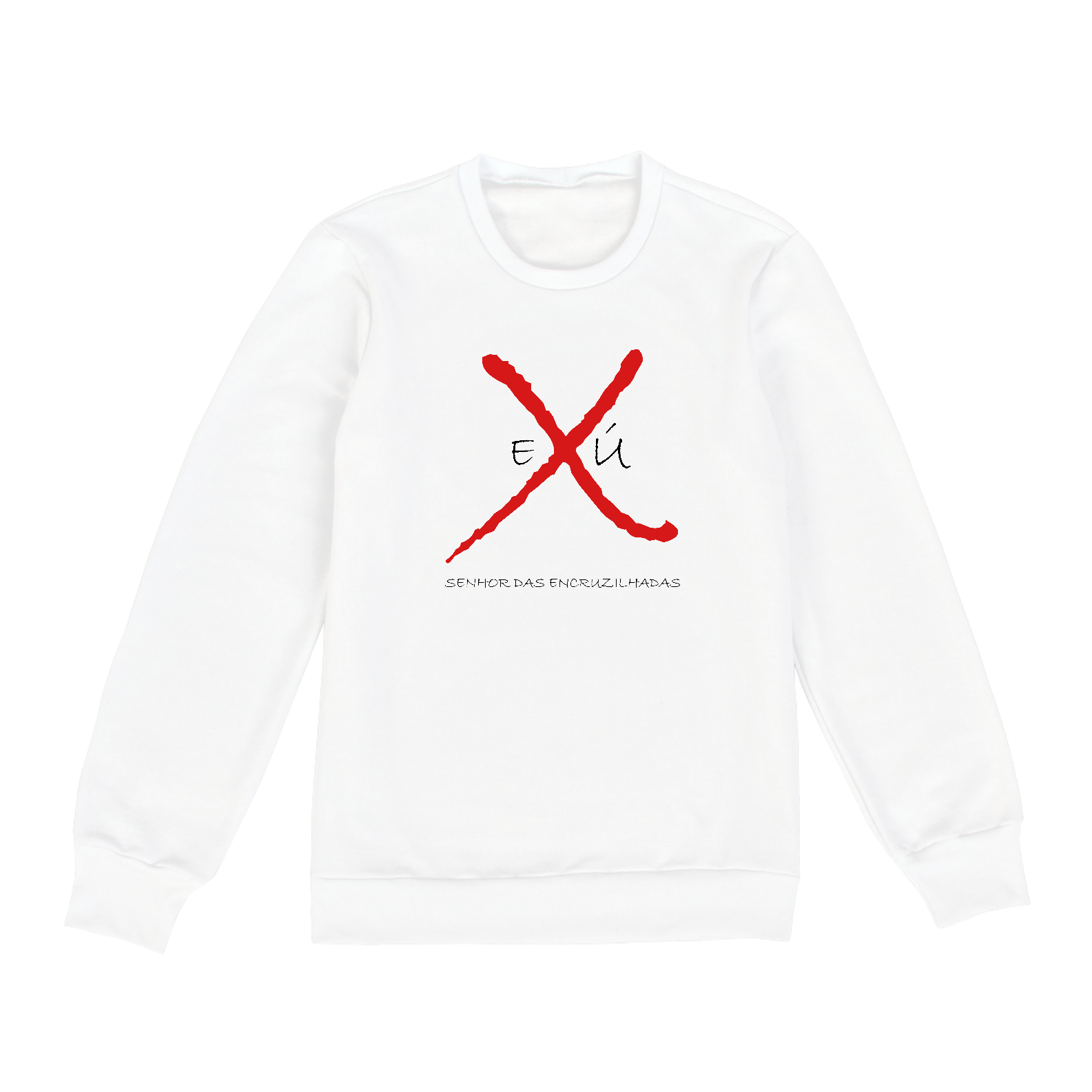 Moletom fechado unissex - Coleção Laroyê Exú - Senhor das Encruzilhadas