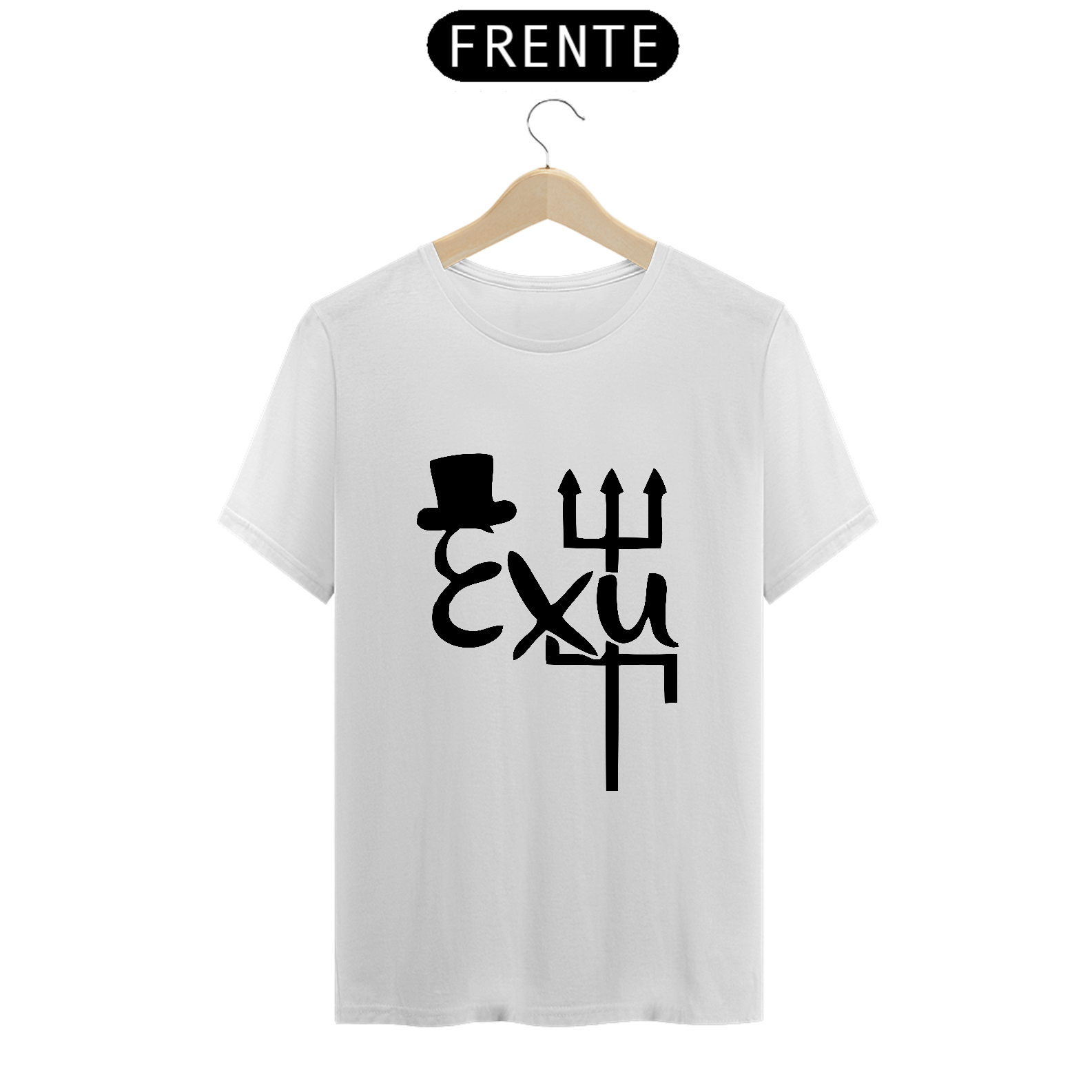 Camiseta T-SHIRT PRIME - Coleção Laroyê Exú - Tridente de Exú