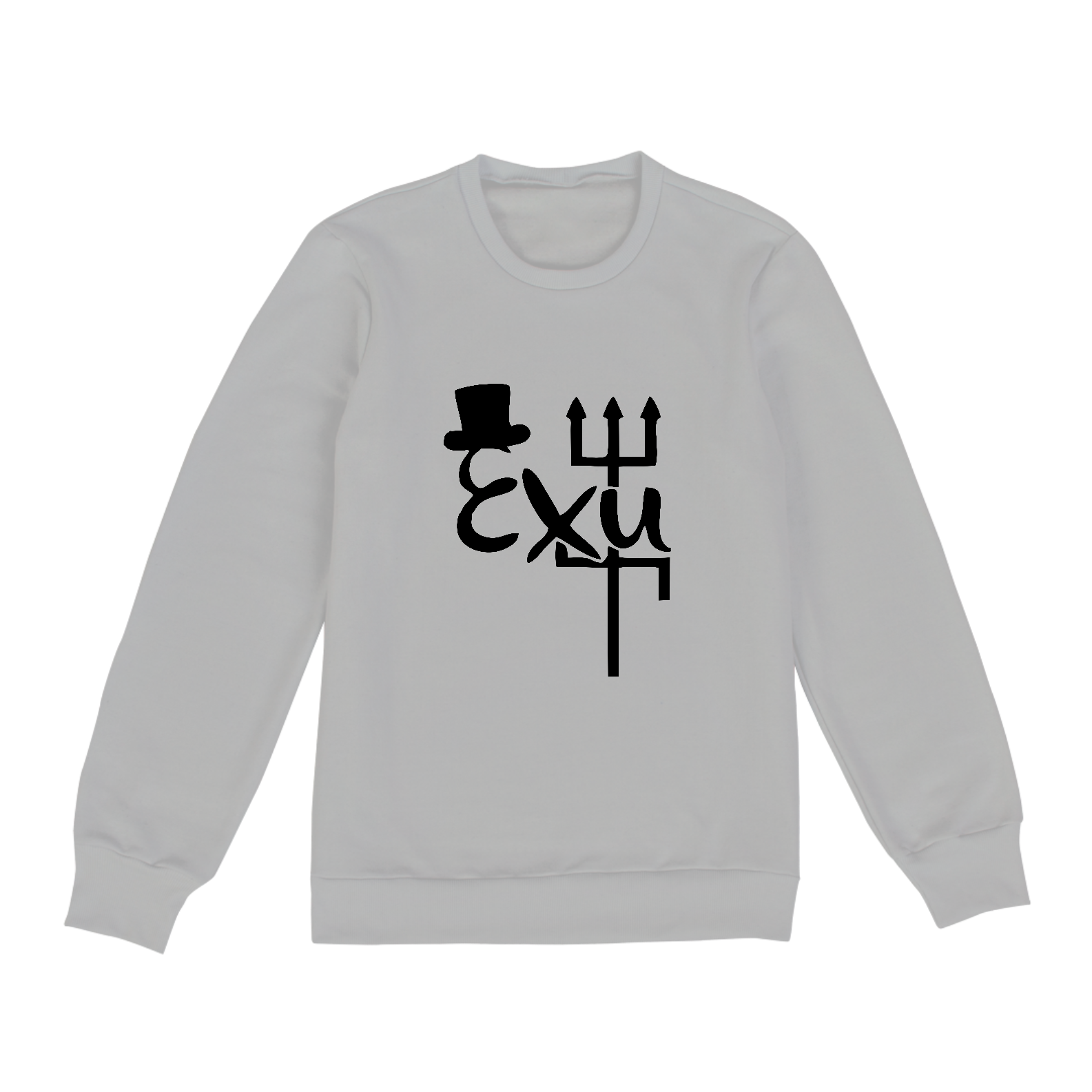 Moletom fechado unissex  - Coleção Laroyê Exú - Tridente de Exú
