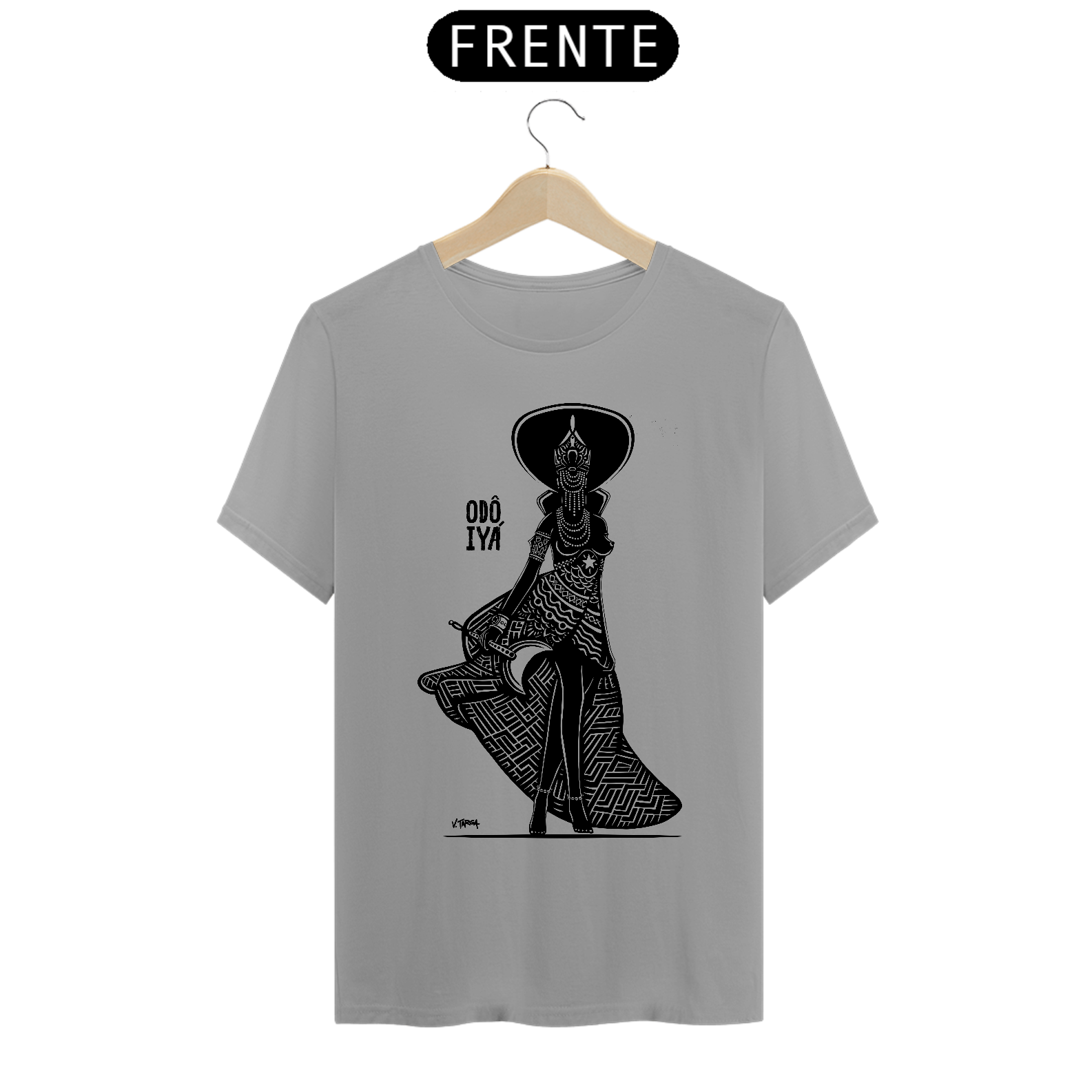 Camisa Unissex - Coleção Orixas Encanto e Axé By Vinicius Targa - Odô Iyá