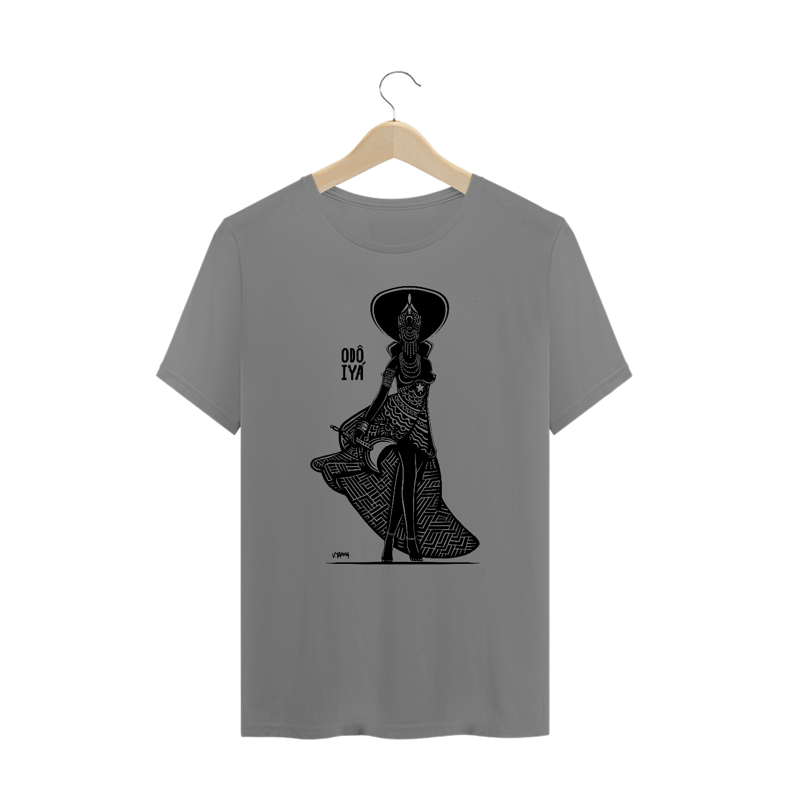 Camisa Unissex Plus Size - Coleção Orixas Encanto e Axé By Vinicius Targa - Odô Iyá