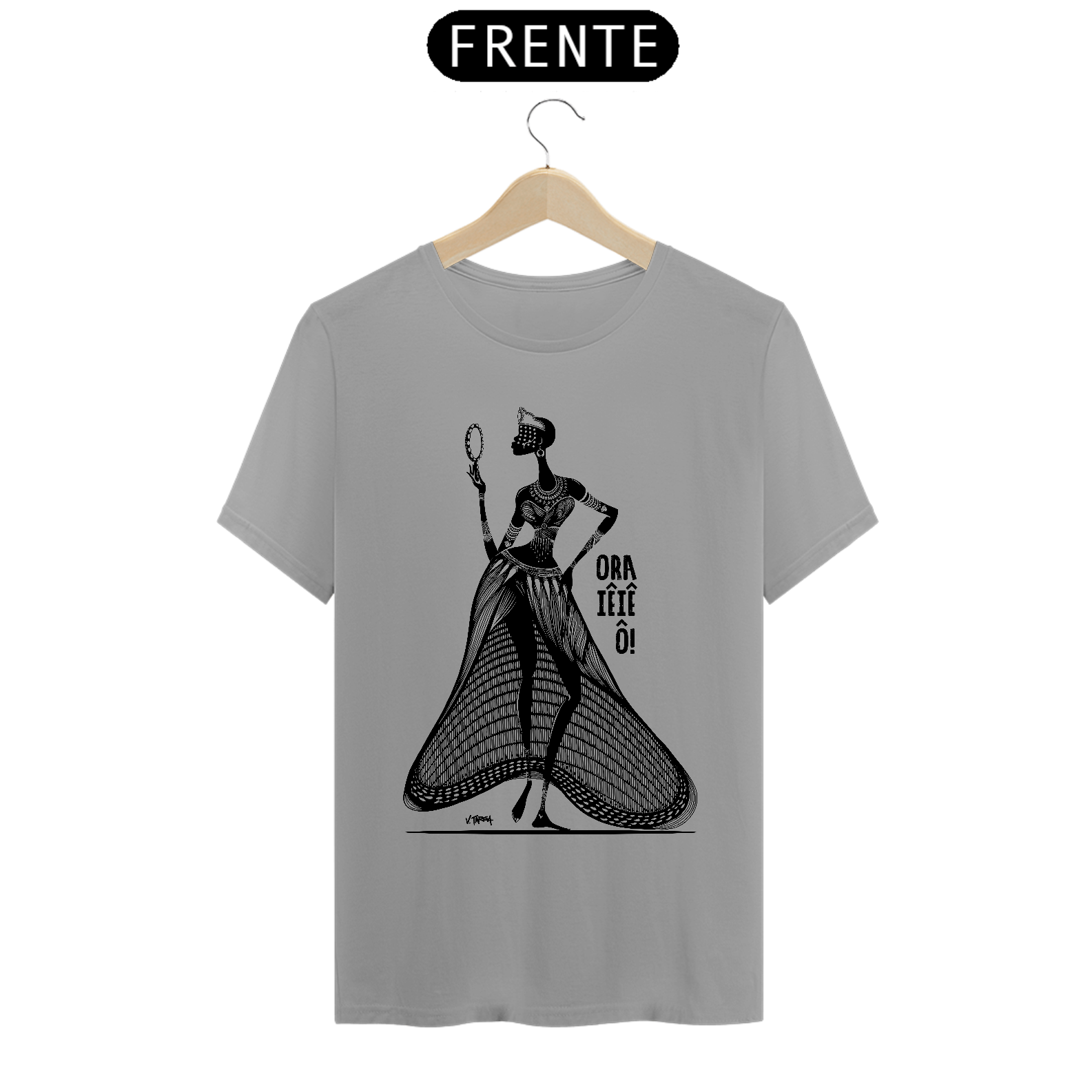 Camisa Unissex - Coleção Orixás Encanto e Axé By Vinicius Targa - Ora Iê Iê ô Oxum