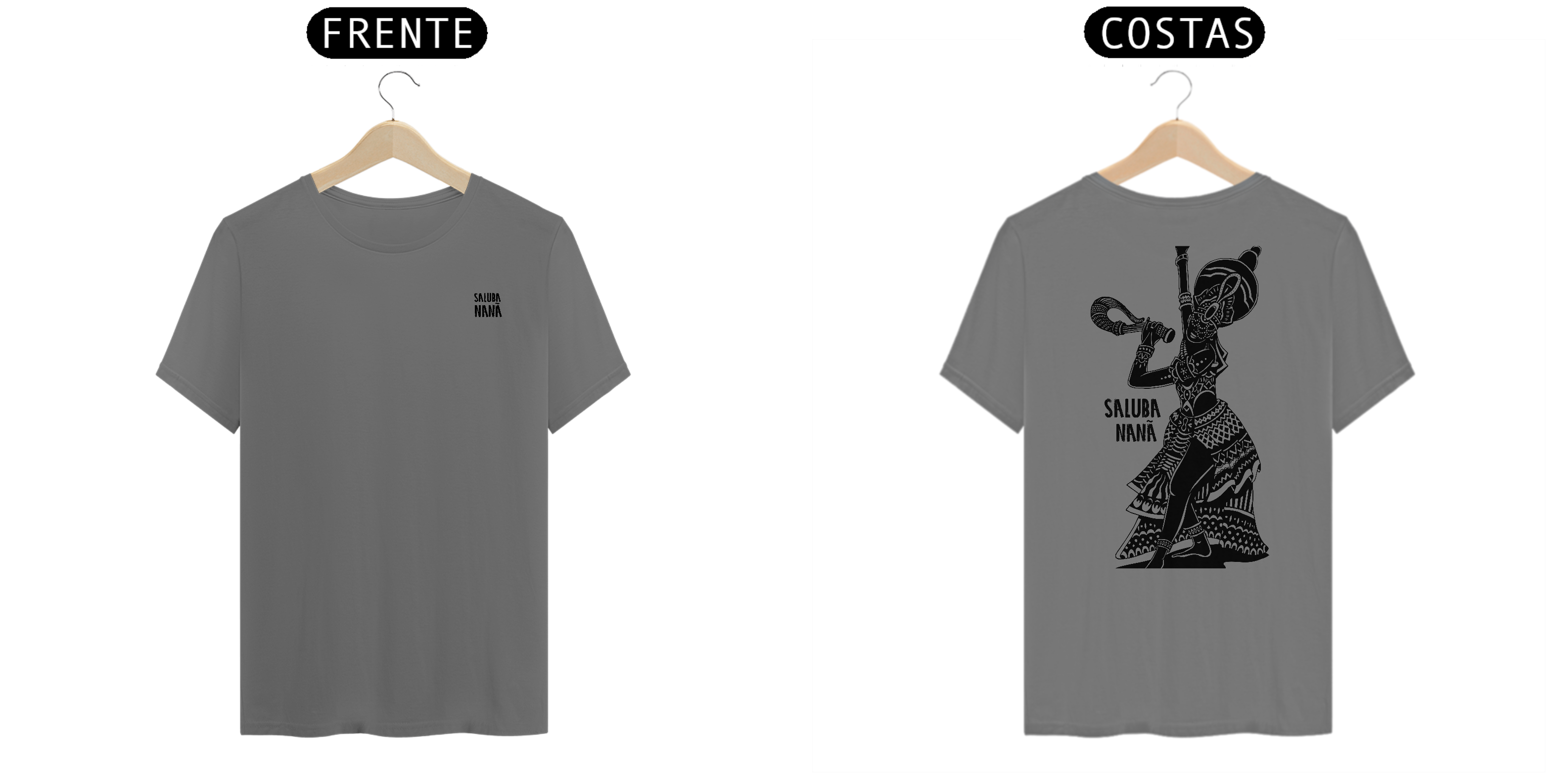 Camisa Estonada Unissex - Coleção Orixas Encanto e Axé By Vinicius Targa - Saluba Nanã