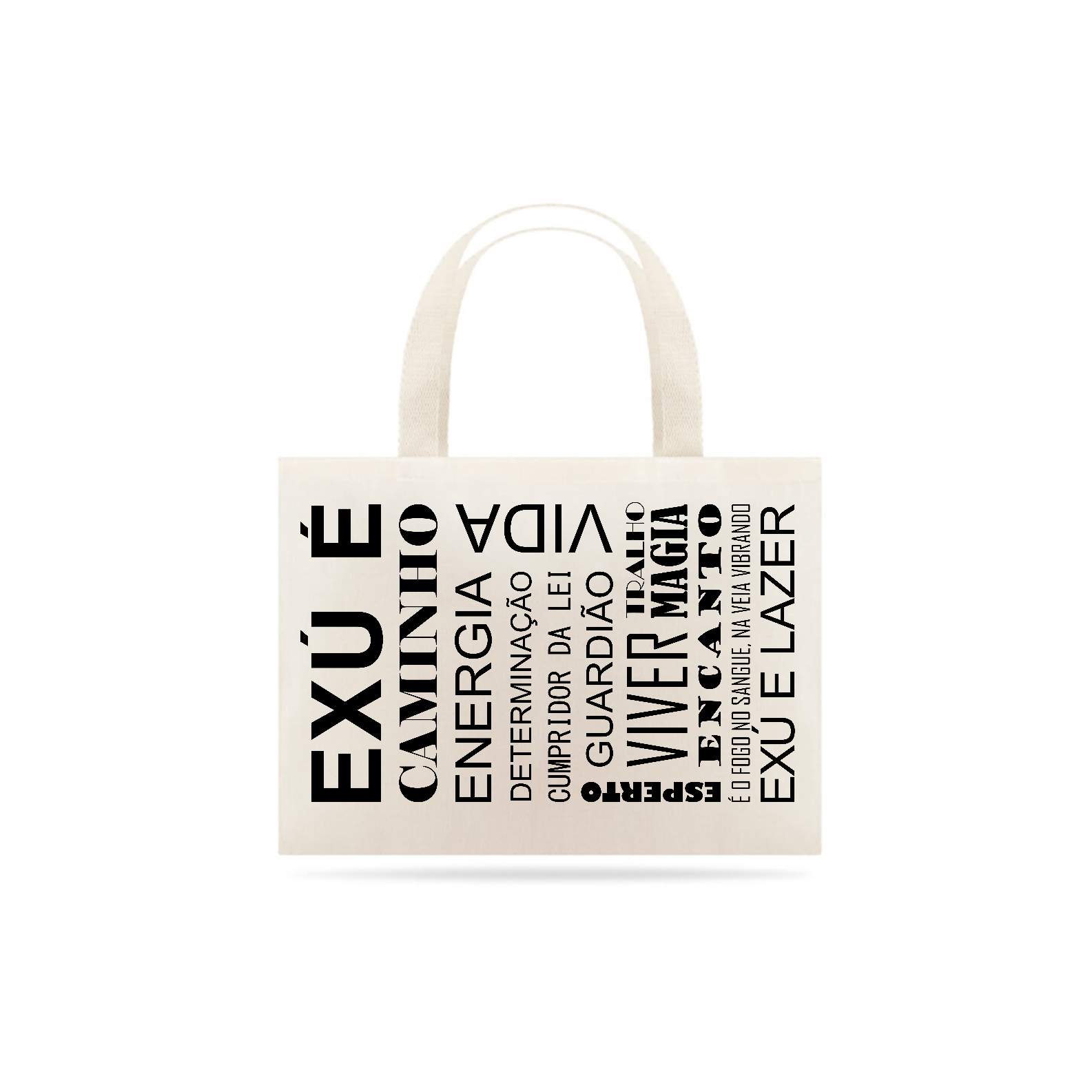 Bolsa Ecobag - Coleção Laroyê Exú - Exú é caminho