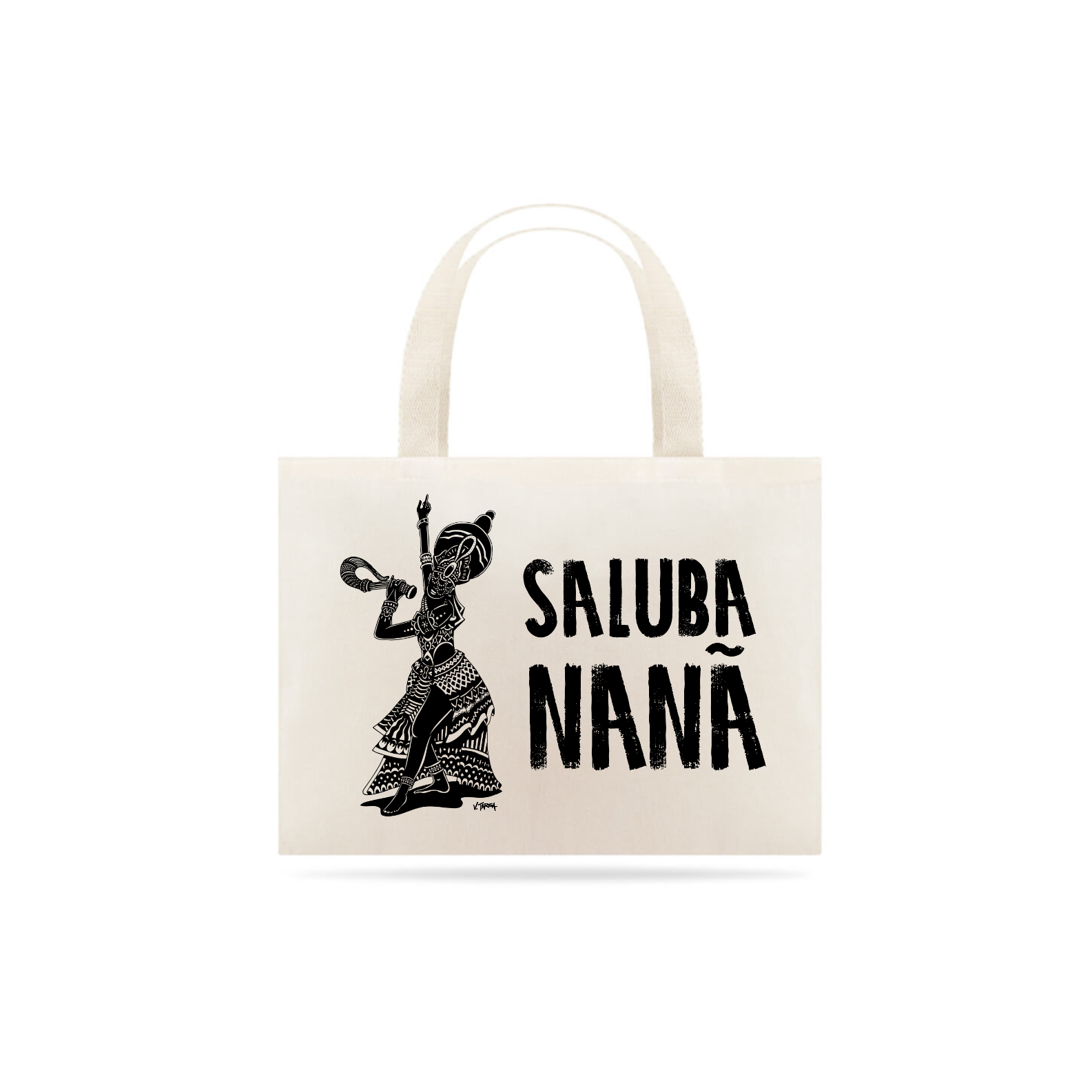 Bolsa EcoBag - Coleção Orixas Encanto e Axé By Vinicius Targa - Saluba Nanã