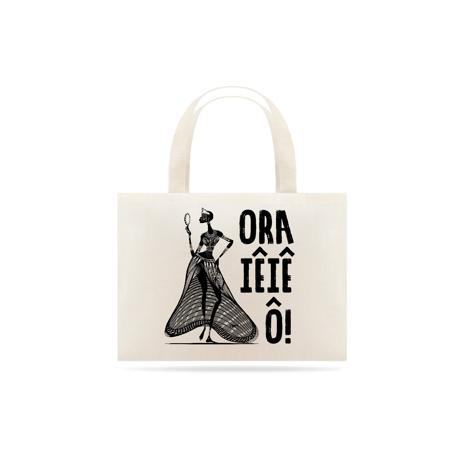 Bolsa Eco Bag- Coleção Orixás Encanto e Axé By Vinicius Targa - Ora Iê Iê ô Oxum