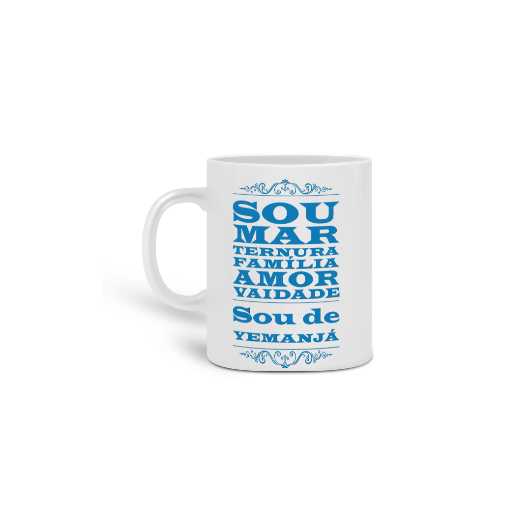 Caneca - Coleçãao sou filho do Axé -Yemanja