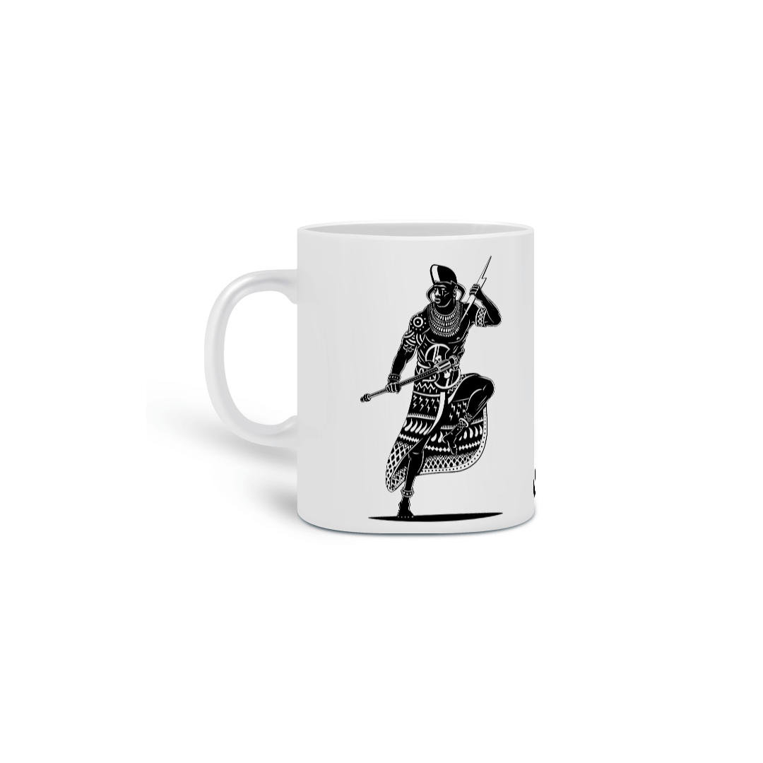 Caneca - Coleção Orixás Encanto e Axé By Vinicius Targa - Kaô Kabe Cilê Xangô