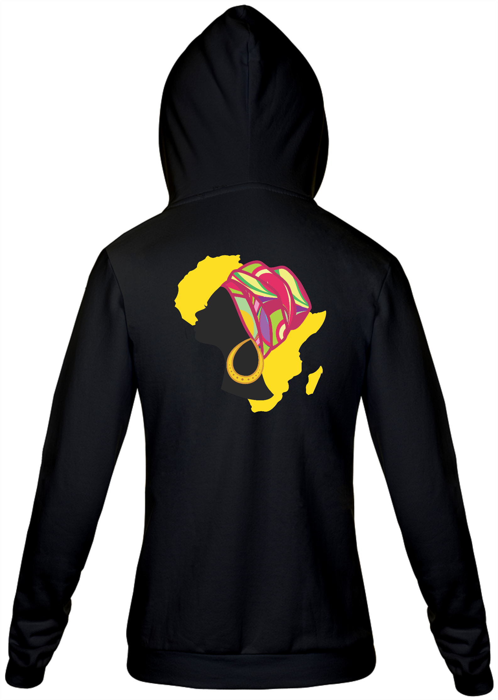 Moletom de ziper - Coleção Mulheres Afro - Adimu