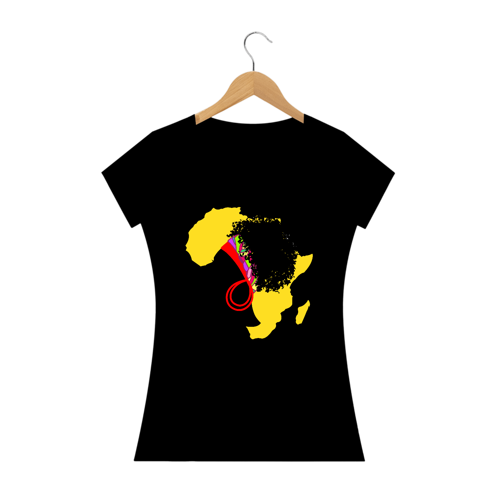 Camisa Baby long - Coleção Mulheres Afro - Anaya