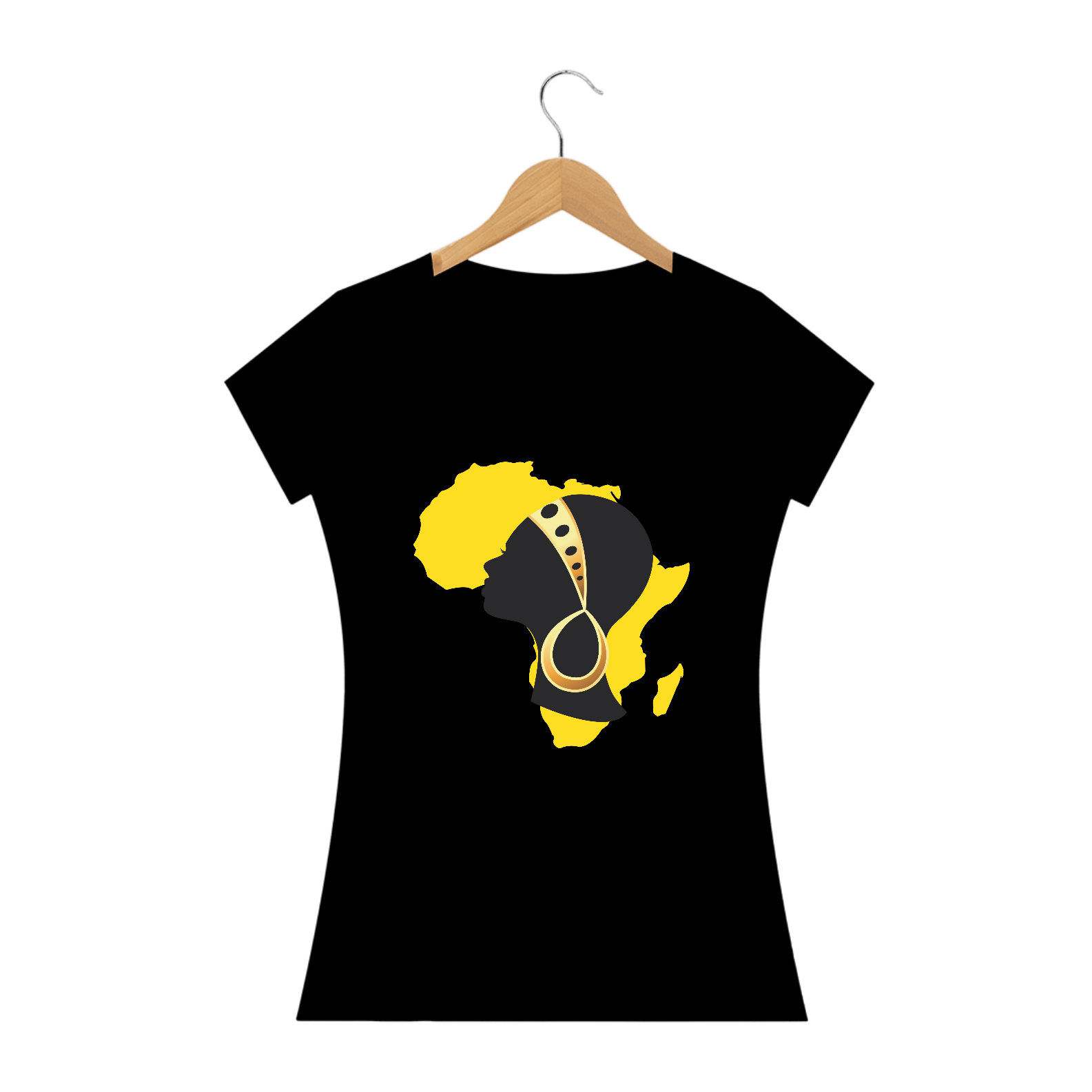 Camisa Baby long - Coleção Mulheres Afro - Núbia