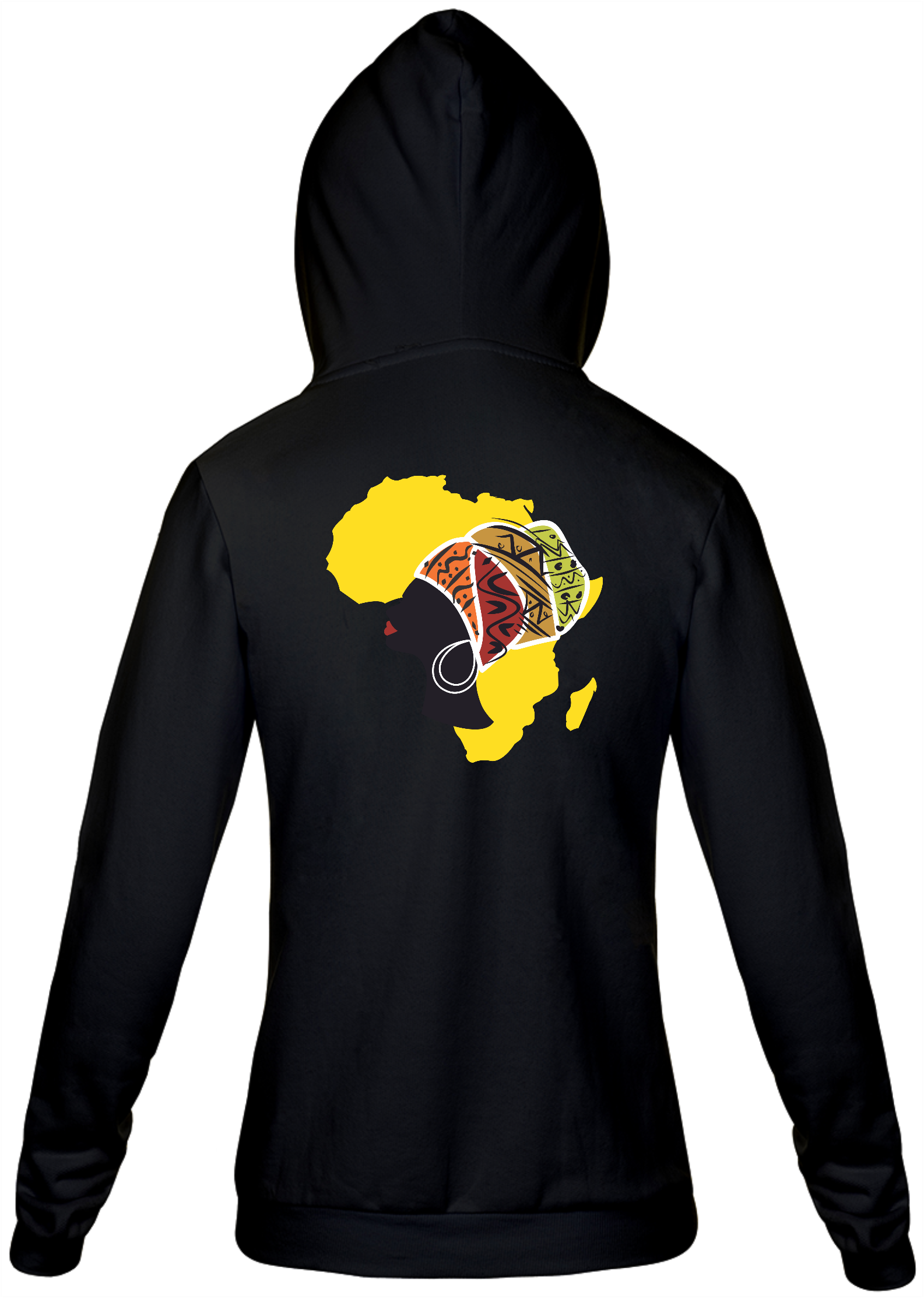 Moletom de Ziper - Coleção Mulheres Afro - Zenabu