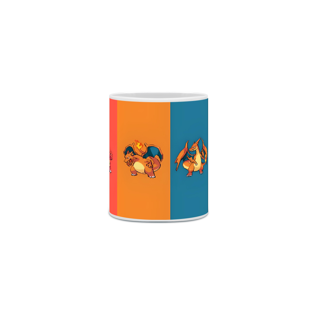 Caneca evolução de charmander