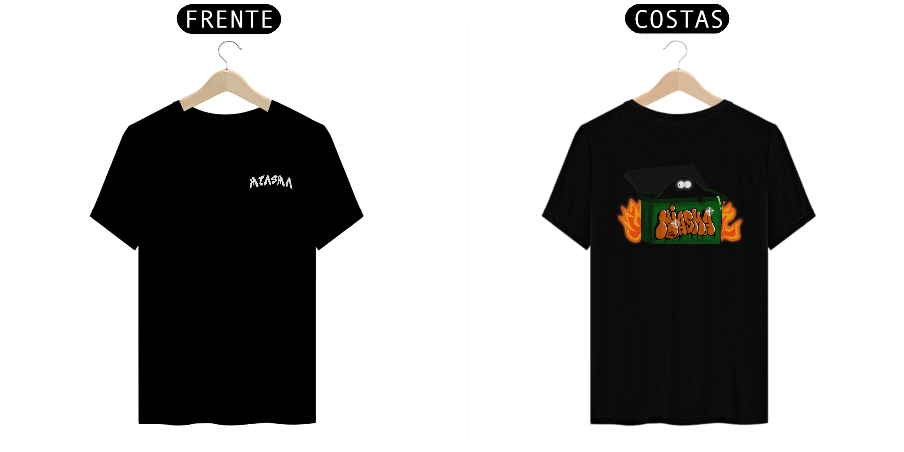 Nome do produto  T-shirt Miasma Trash Monster