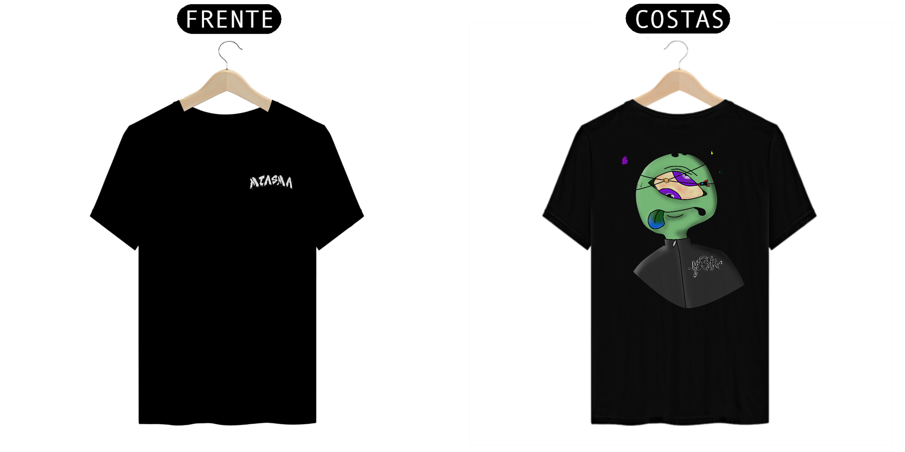 Nome do produto  T-shirt Miasma Space Visitor