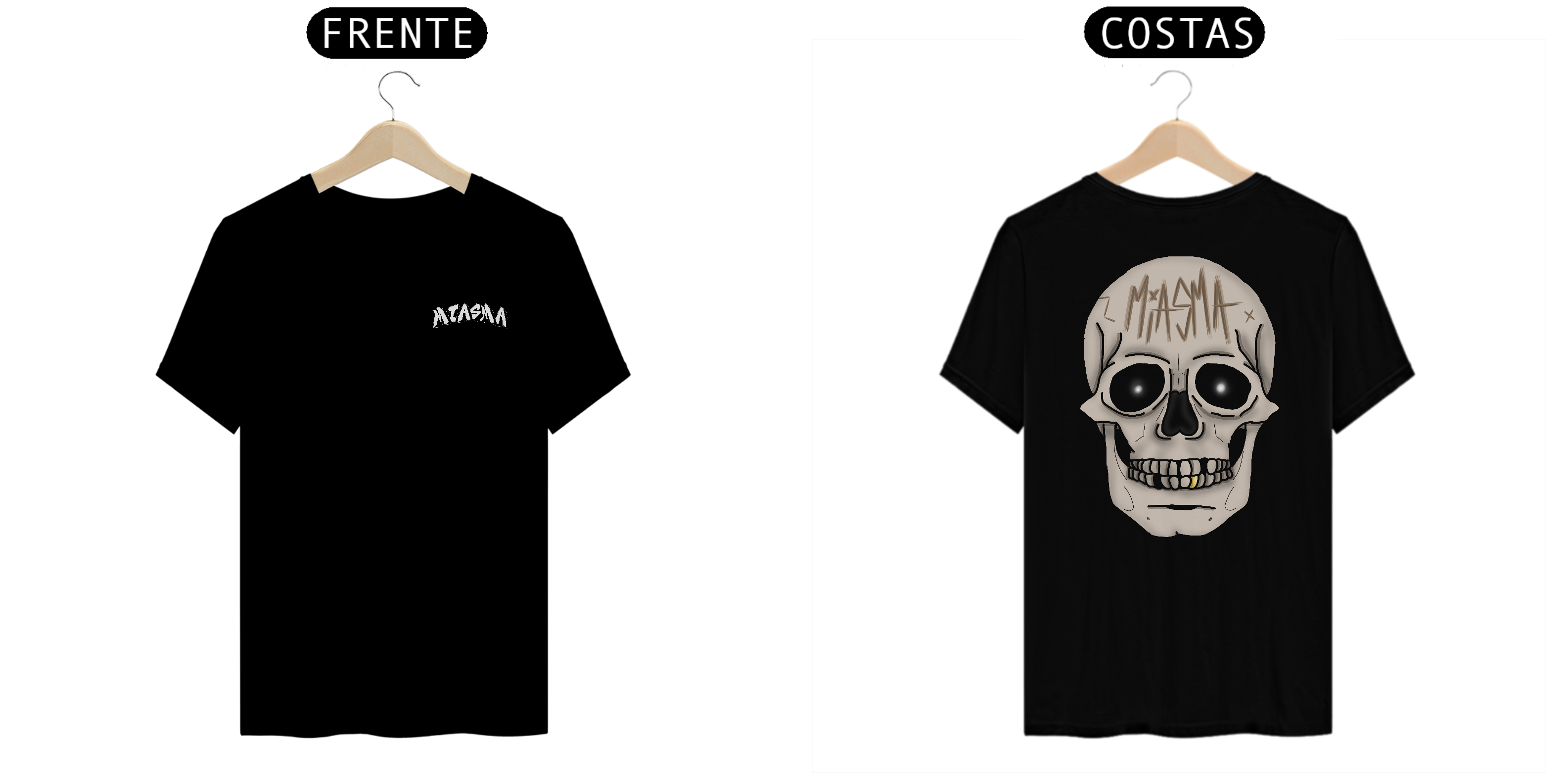 Nome do produto  T-shirt Miasma Skull