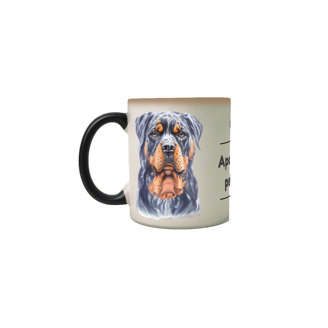 Caneca mágica personalizada - Rottweiler