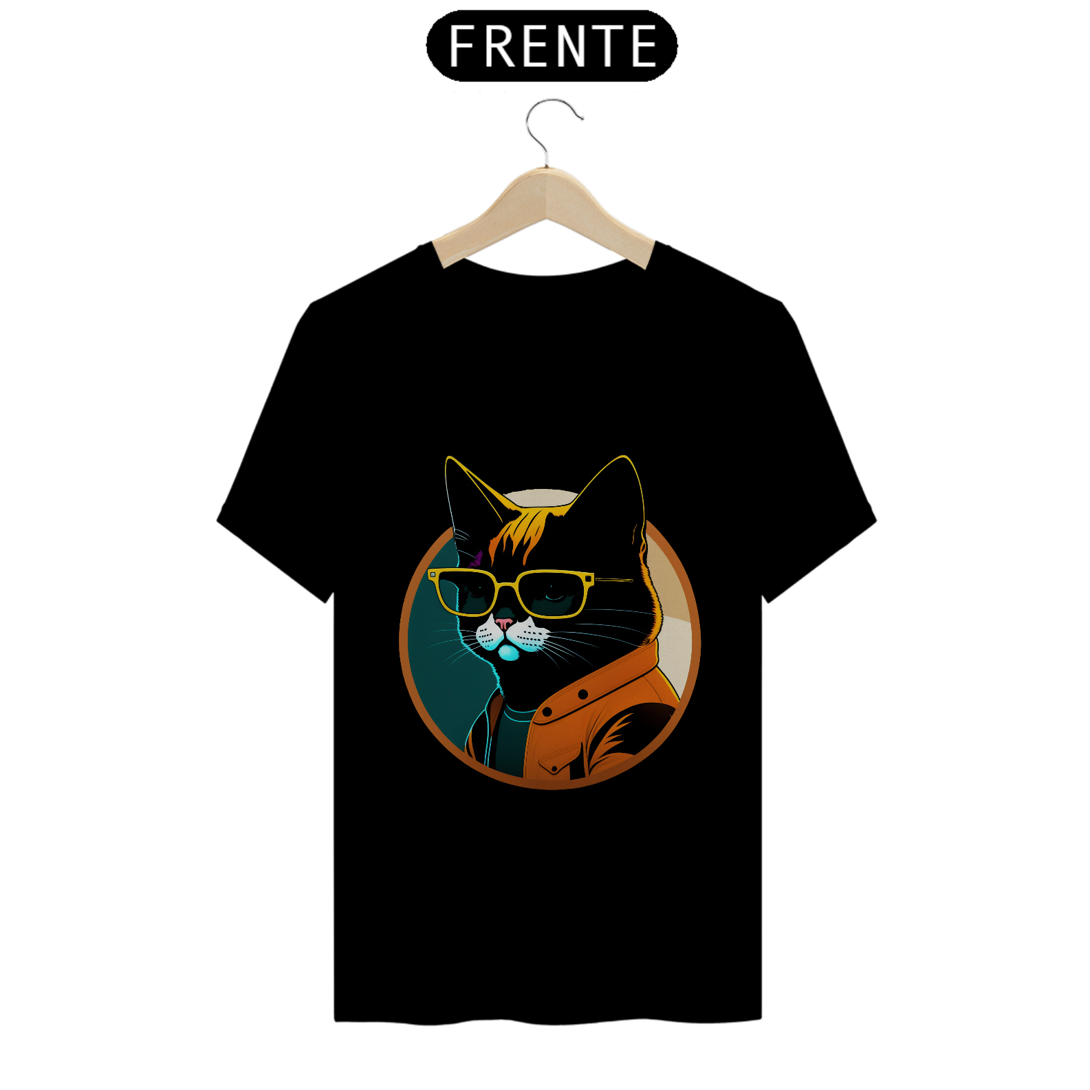 T-shirt quality - Gato de óculos