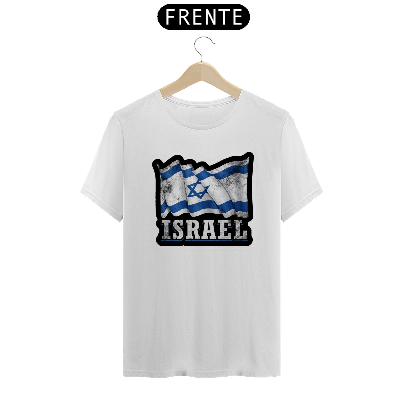 Camiseta da bandeira de Israel