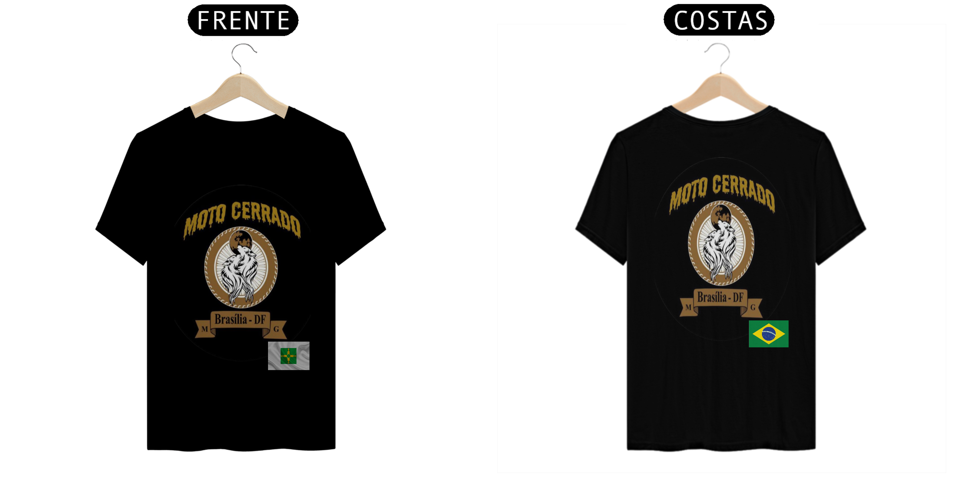 Nome do produto  Moto cerrado - bandeiras frente e costa